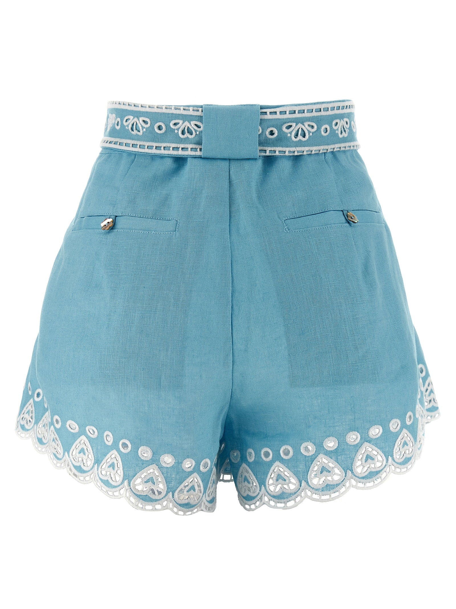 Farm Rio Romantic Richelieu Shorts – 100% linen - view 2