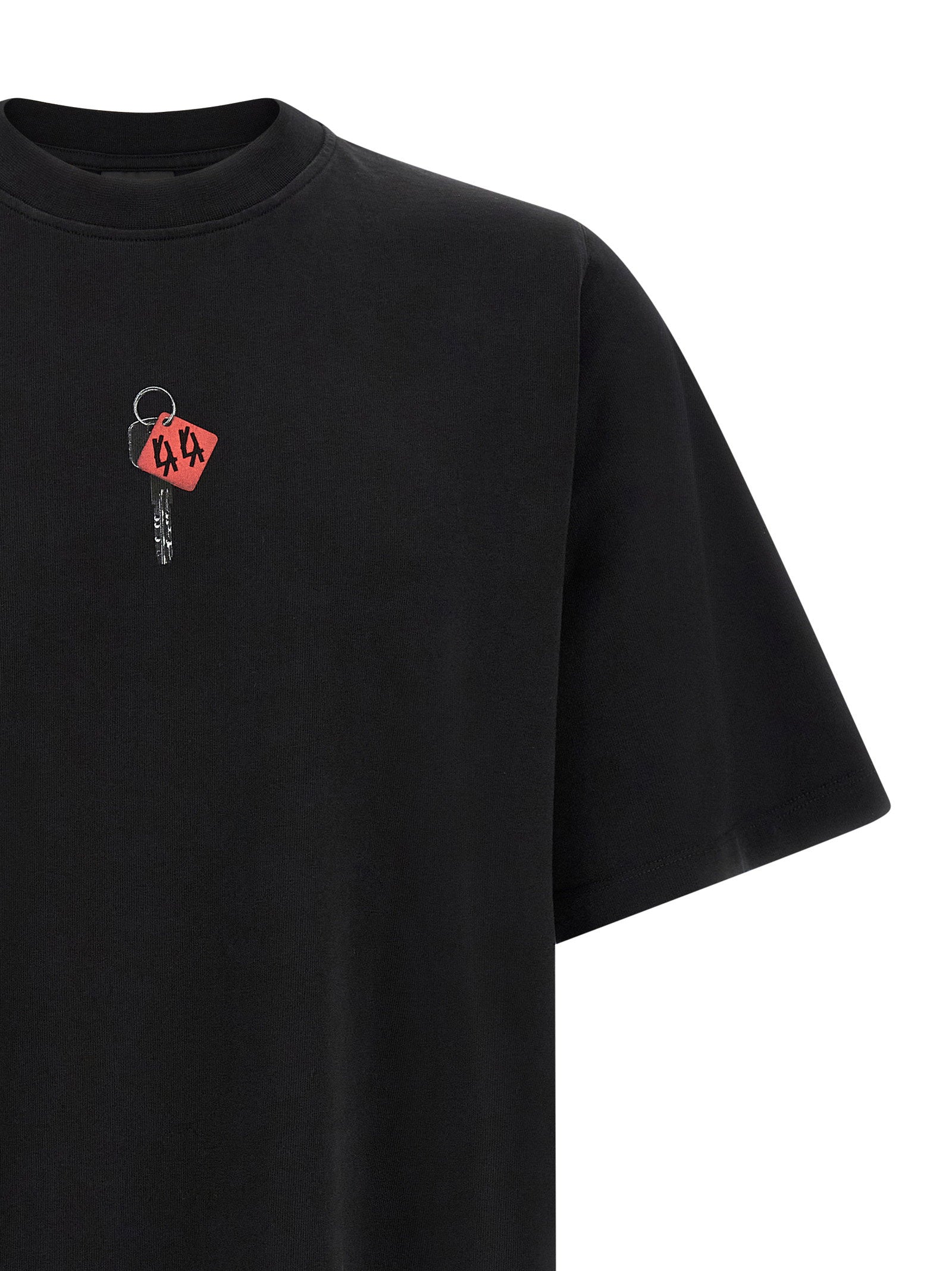 44 Label T-shirt With Padlock Print – 100% cotton - view 3