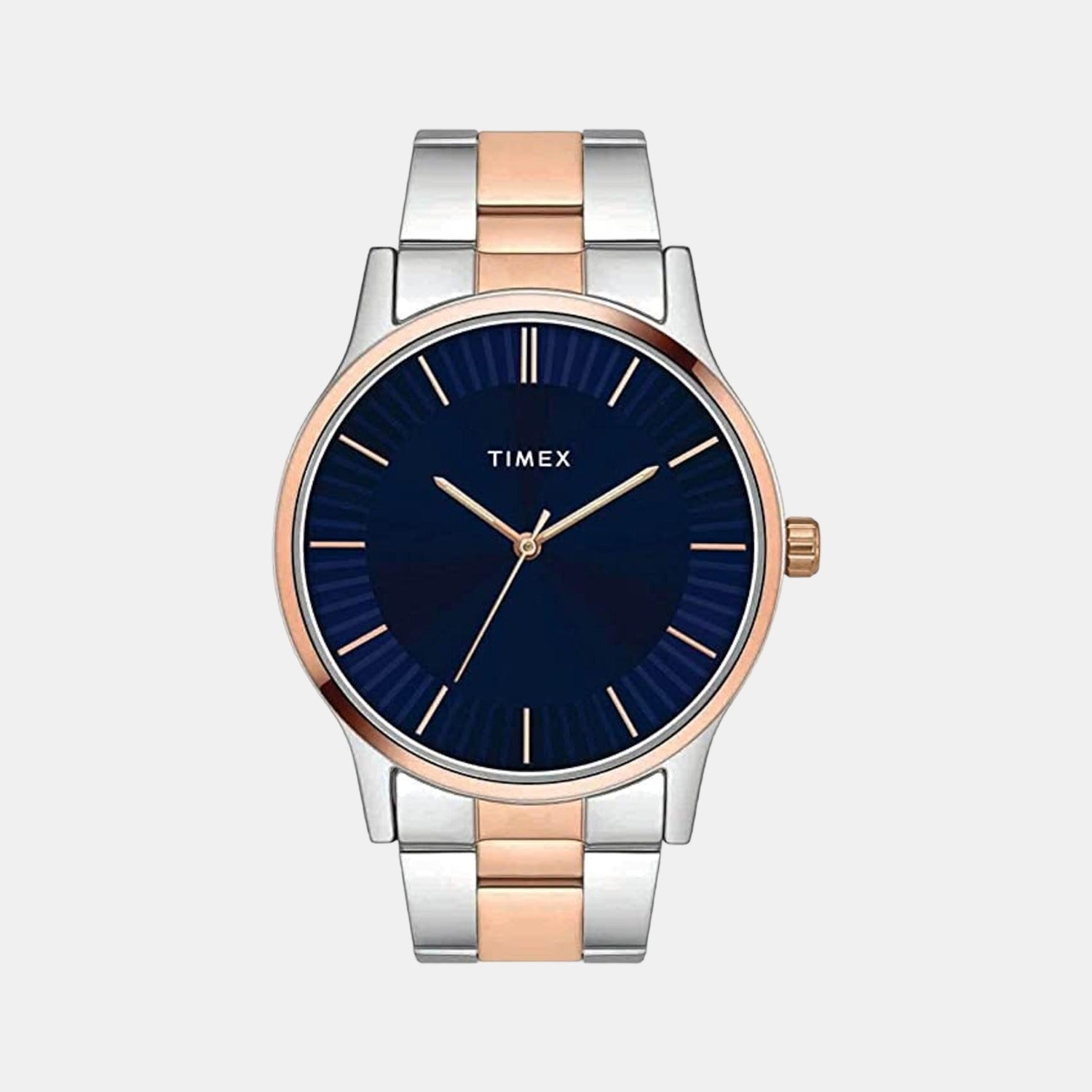 Timex Fashion Men Quartz Blue Dial Analog Stainless Steel Watch TW0TG8303