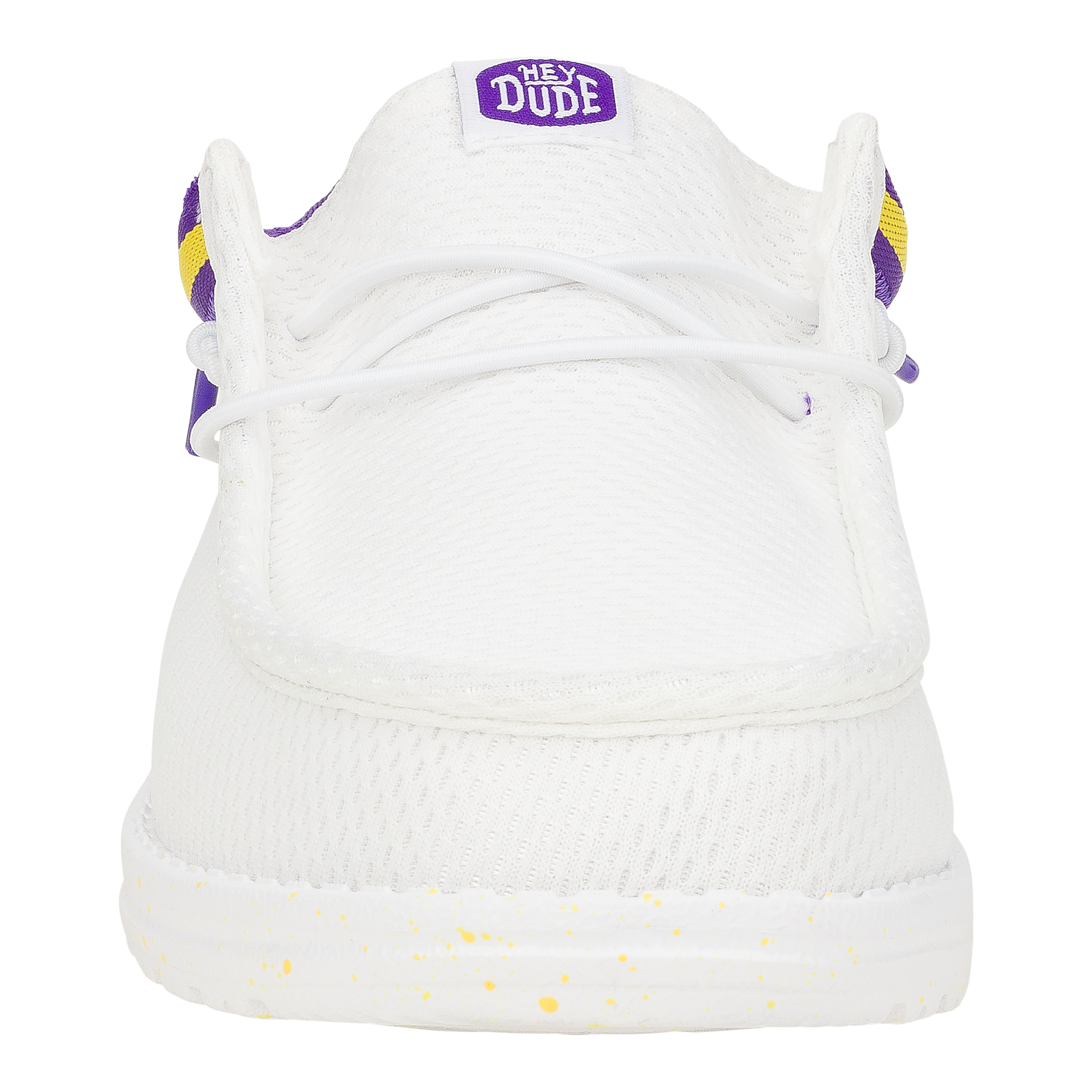 HEYDUDE shoes Wally Varsity Jersey - White Yellow - view 4