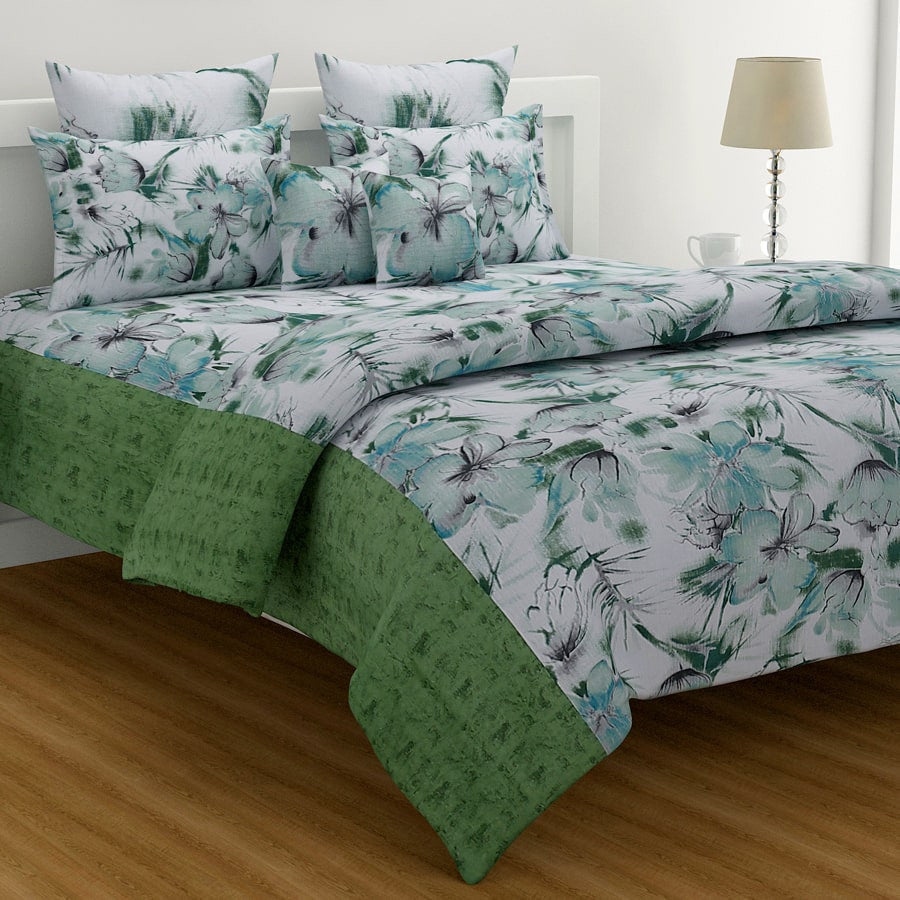 Swayam India Delicate Fashion Vedic Fitted Bed Sheet-12229 - view 2