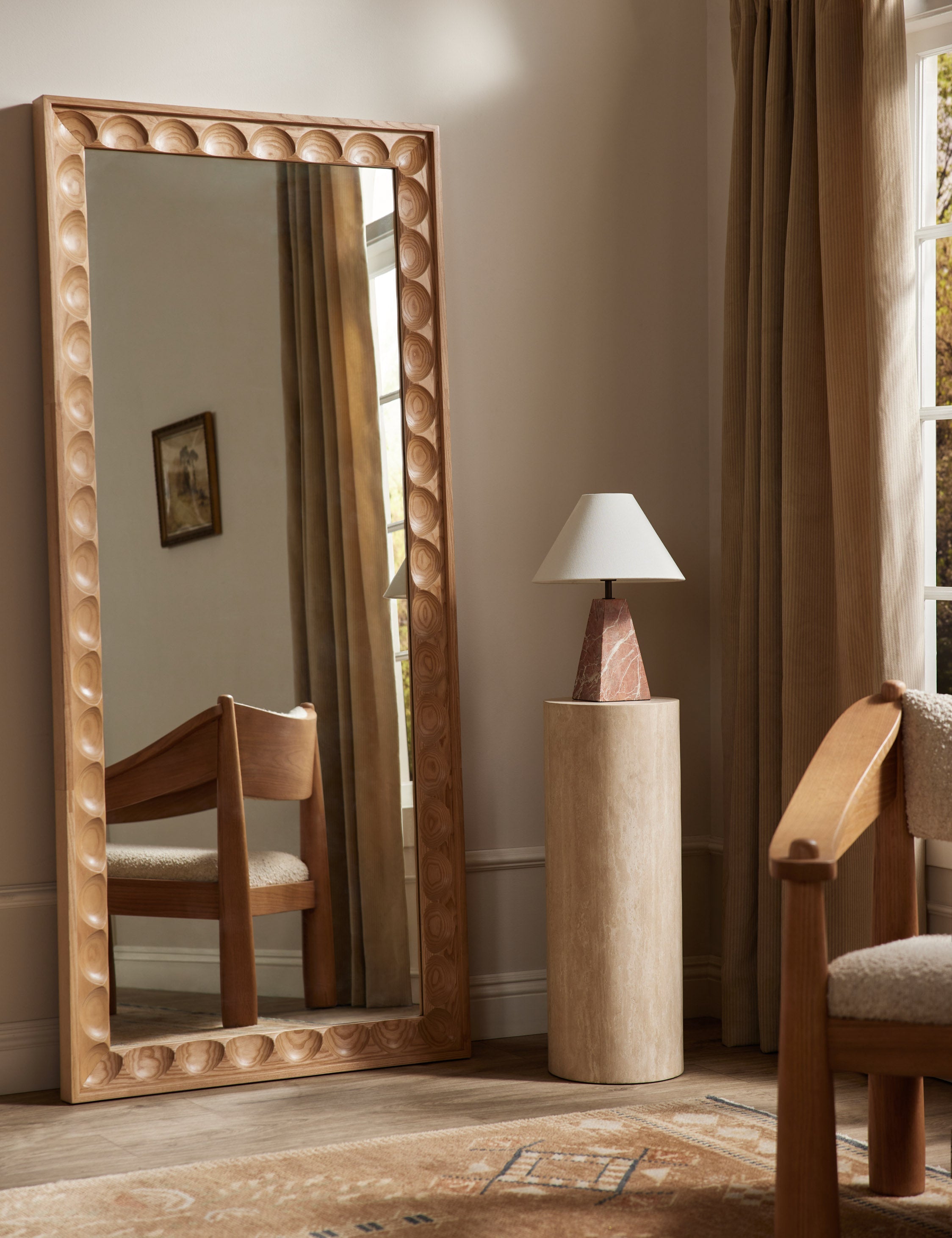 Lulu and Georgia Shepherd Floor Mirror – Natural - view 2
