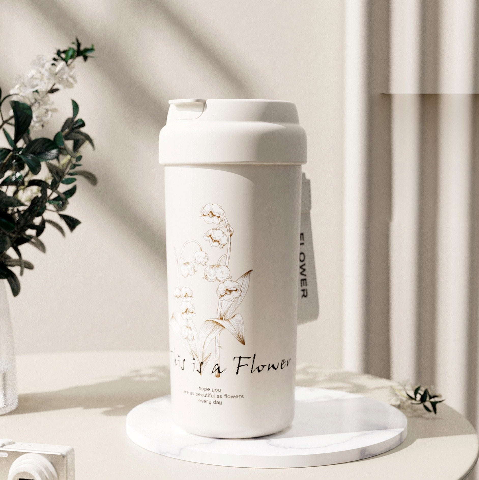 Peeperly Delicate Tranquil Lily Tumbler – No Color