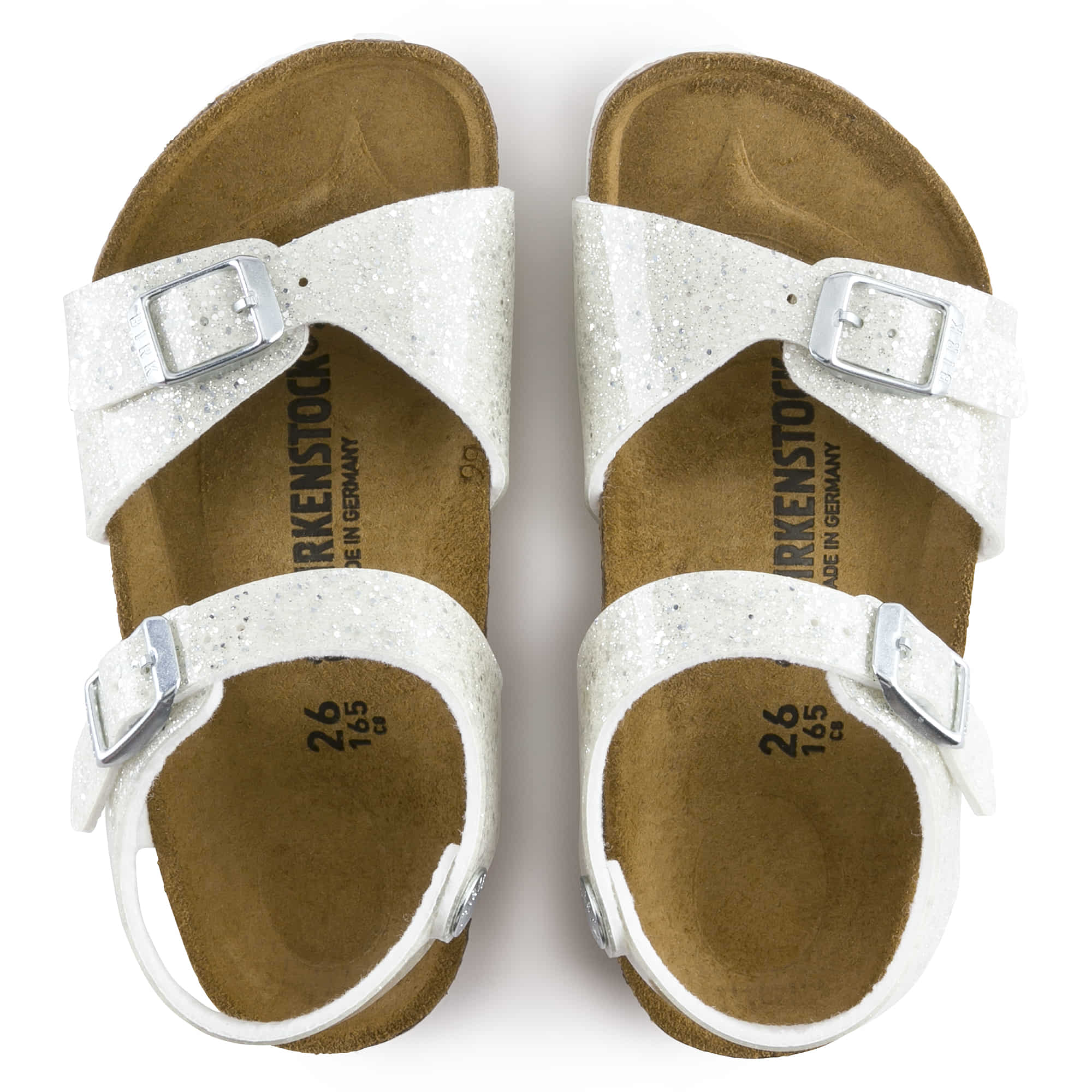 Birkenstock Rio Kids Birko-Flor – White White/Cosmic Sparkle - view 2