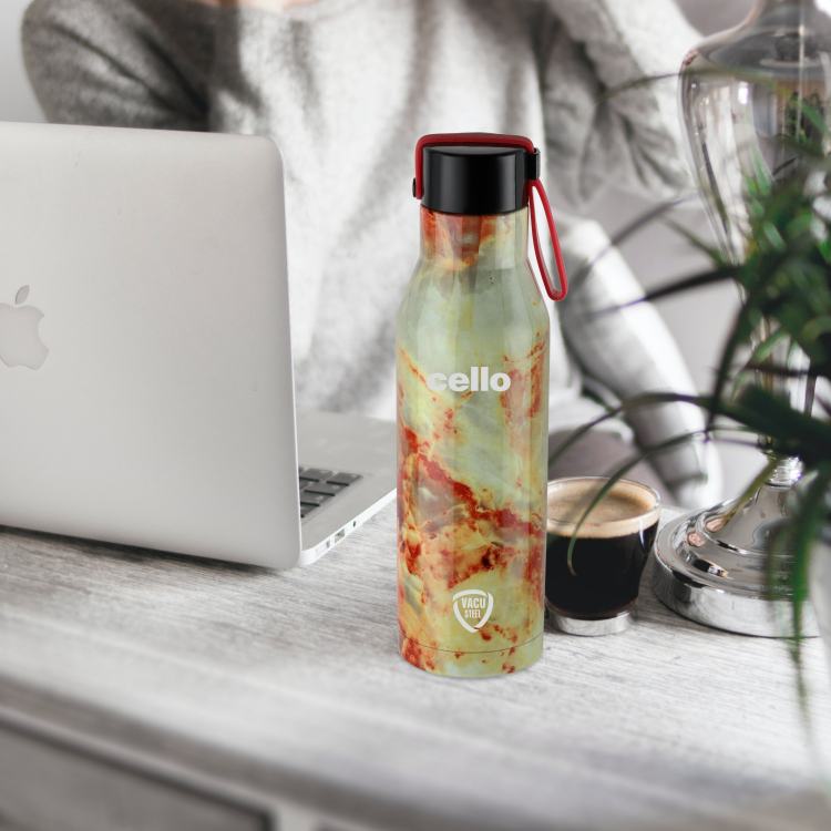 Cello Deezee Mate Flask, Vacusteel Water Bottle, 550ml