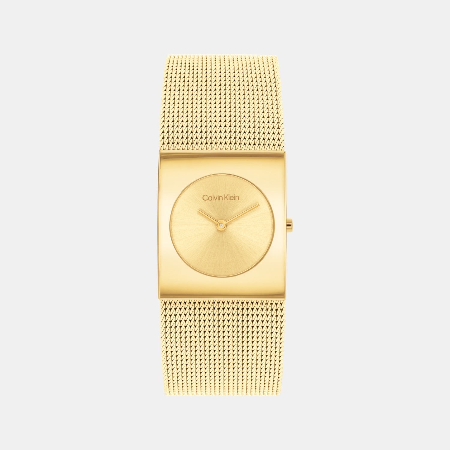 Calvin Klein Ck Pulse Women Quartz Gold Dial Analog Stainless Steel Watch 25100062