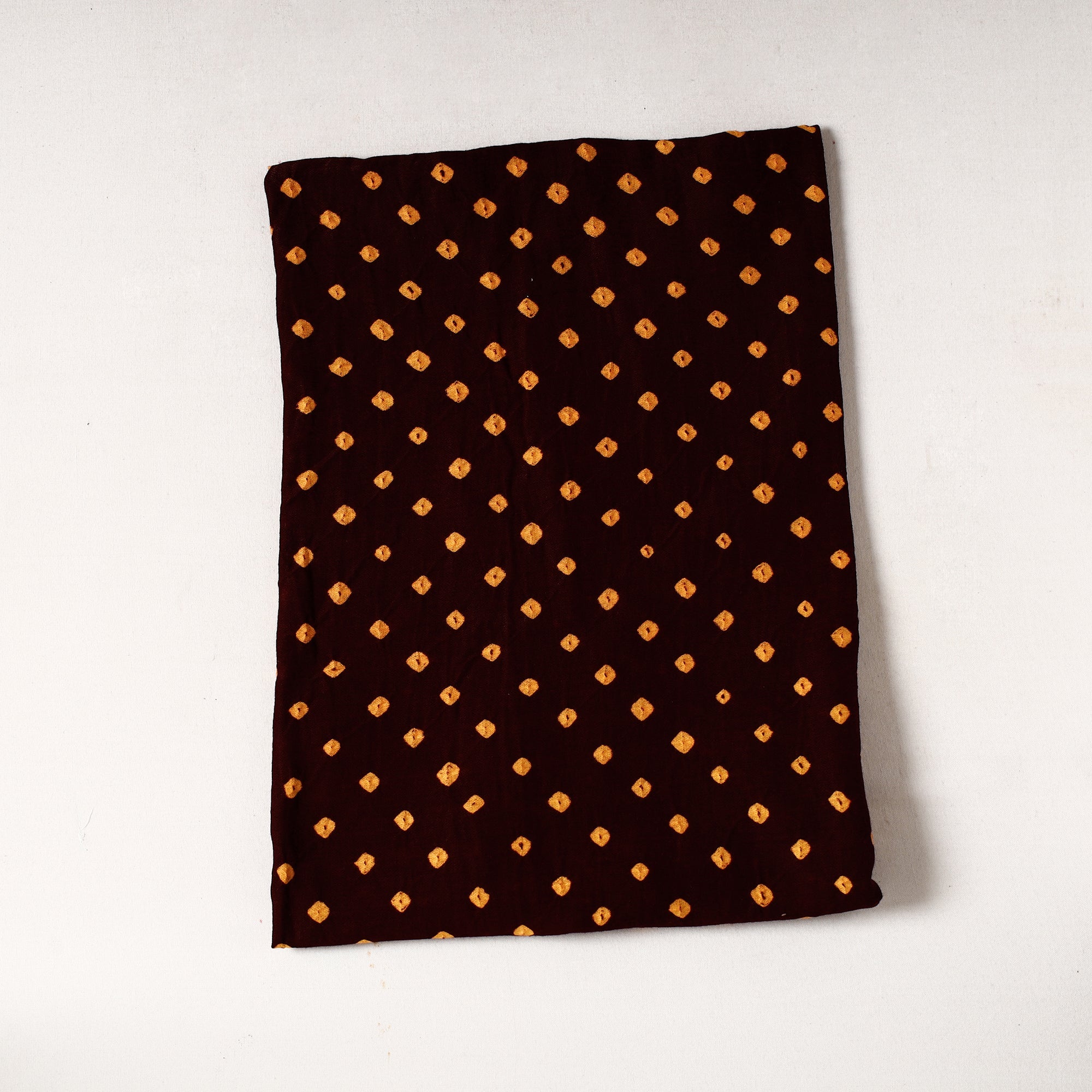 KACHCHH JI CHHAAP Black - Kutch Bandhani Tie-Dye Cotton Precut Fabric (1 meter) 09