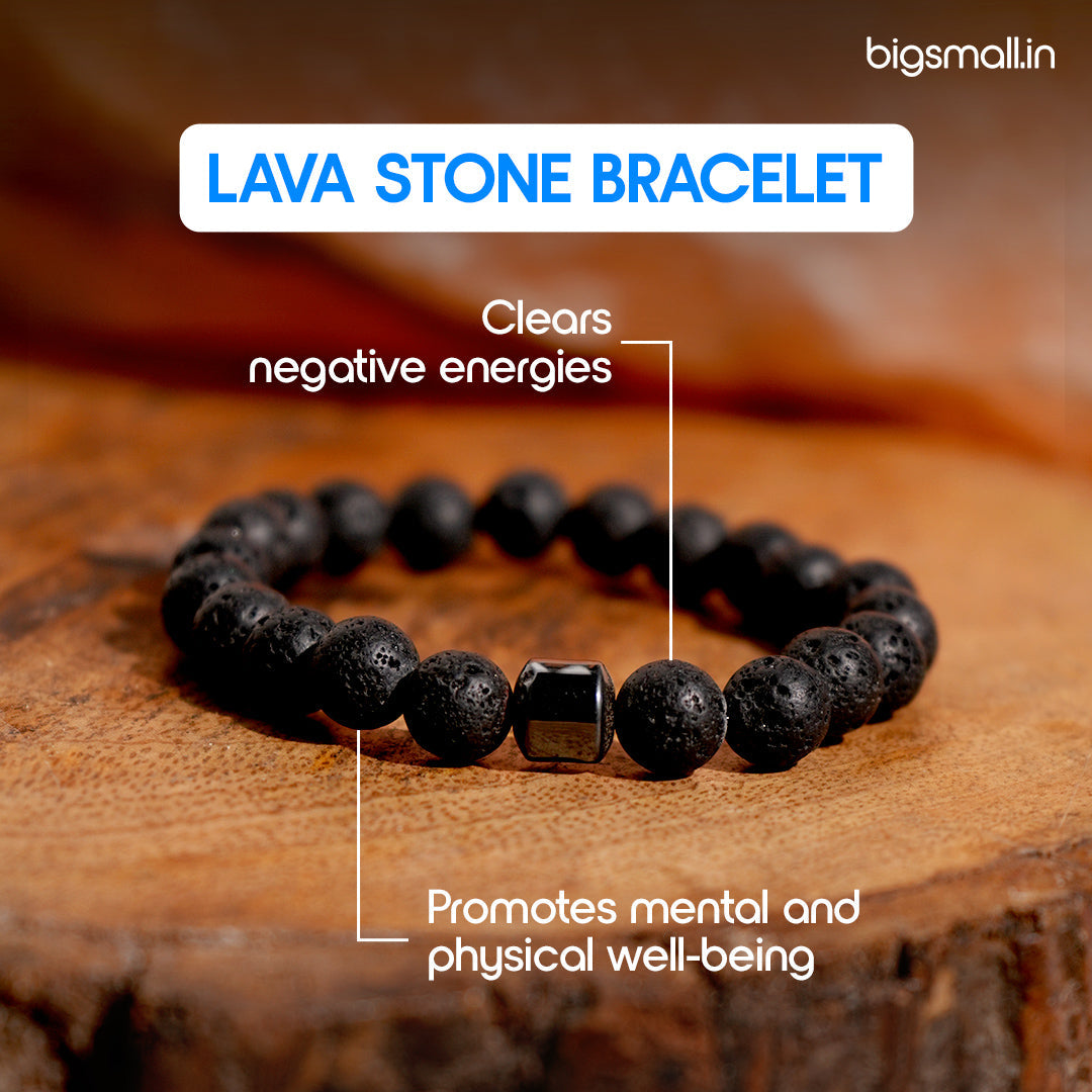 Bigsmall Lava Stone Bracelet