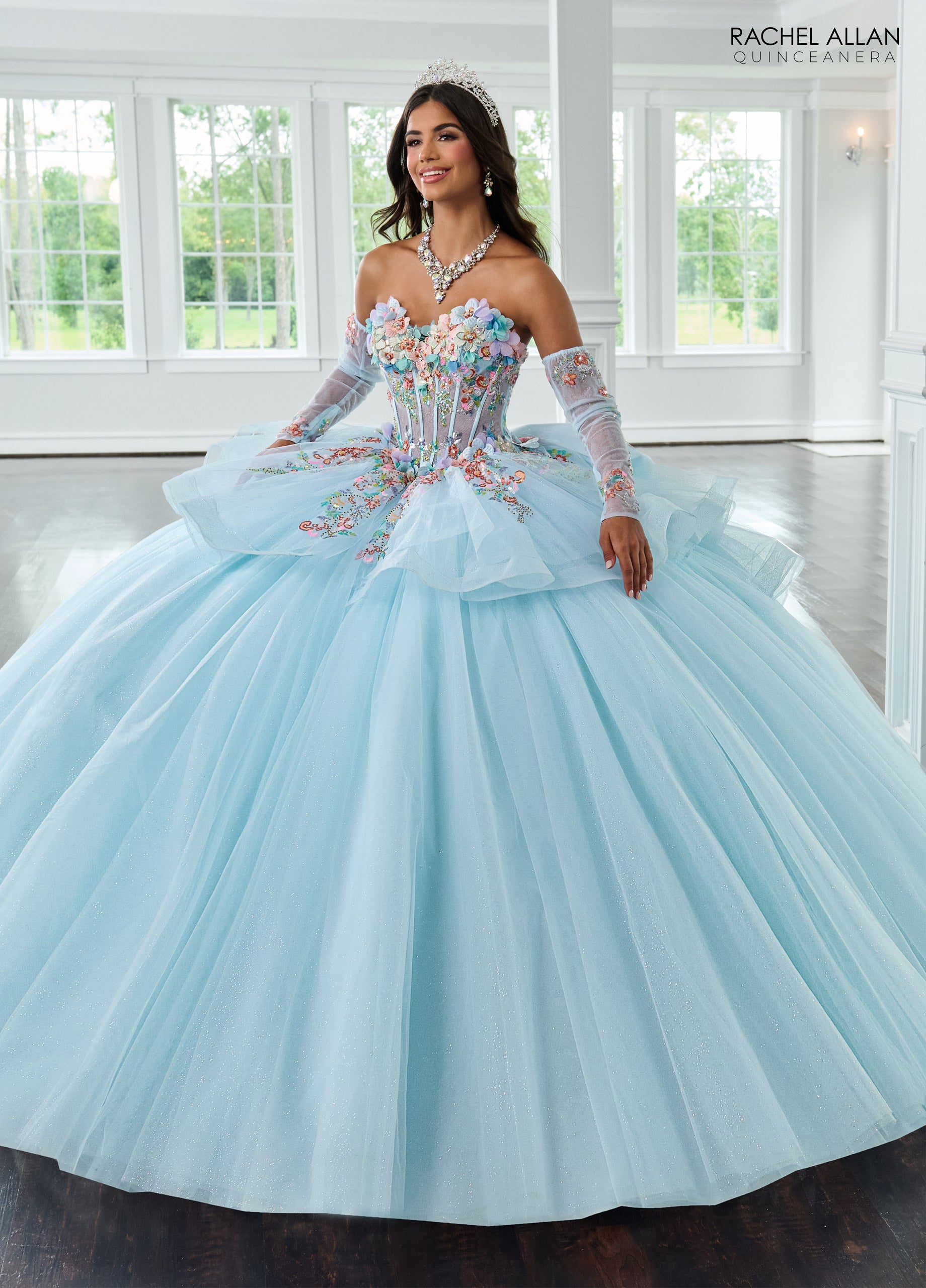 Mary's Bridal Long Sleeve Quinceanera Dress by Rachel Allan RQ1161