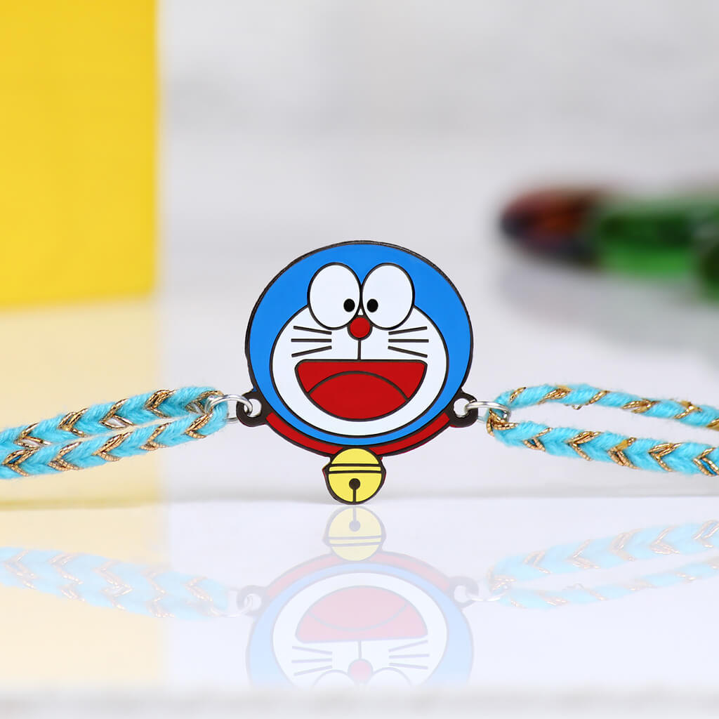 Bigsmall_piu Doremon Metallic Rakhi