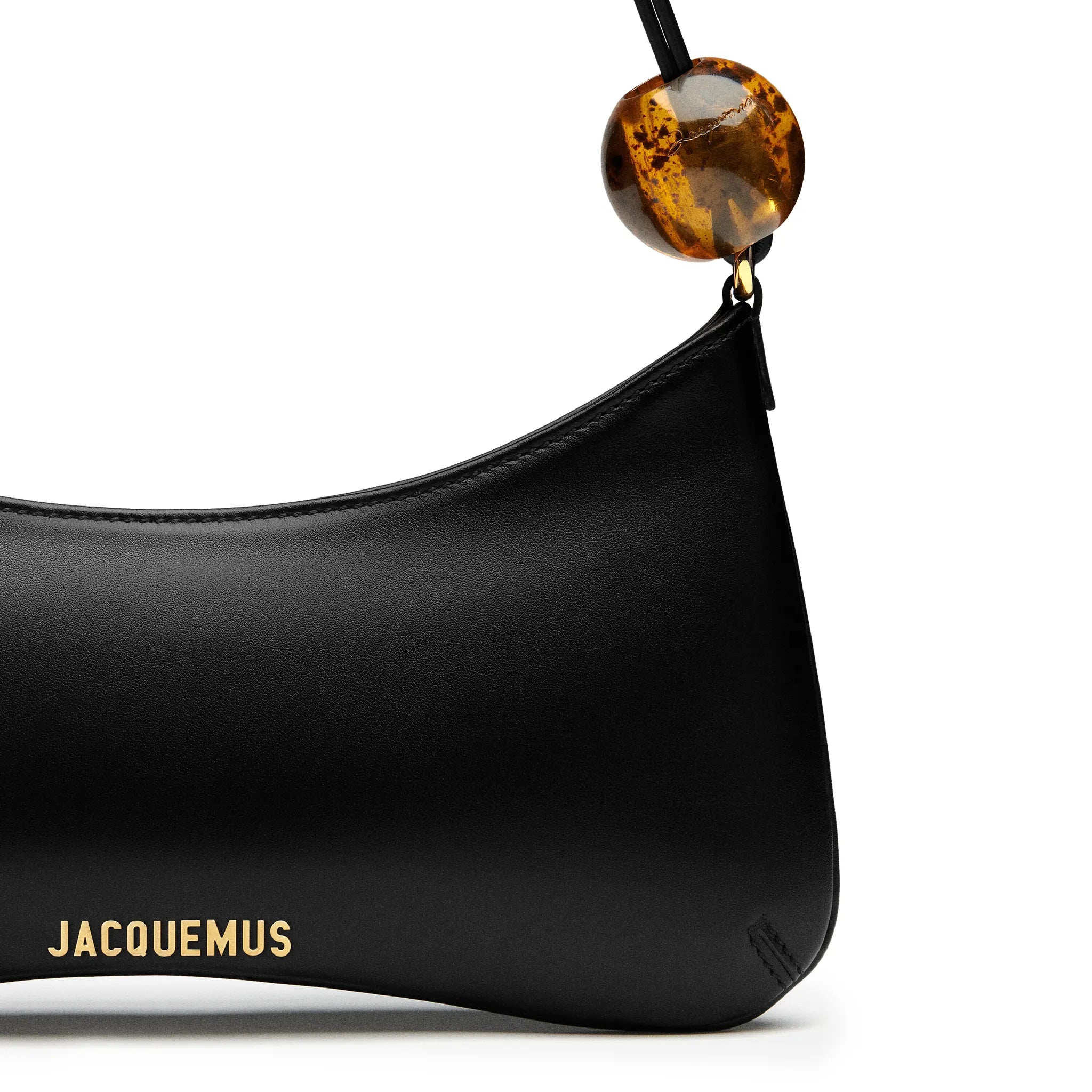 Jacquemus Les Classiques The Bisou Perle Beaded Black Shoulder Bag - view 6