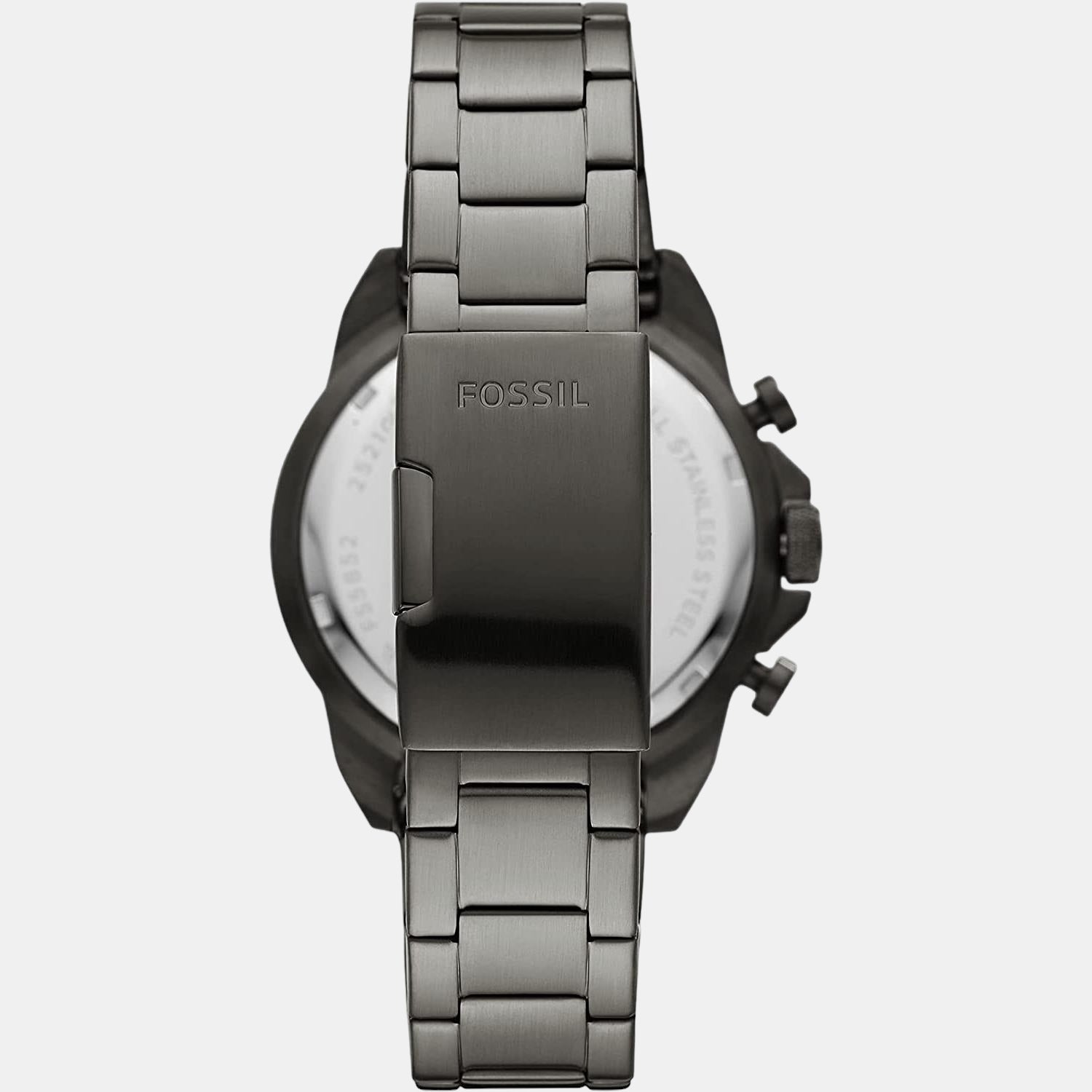 Fossil Bronson Men Quartz Black Dial Chronograph Stainless Steel Watch FS5852 - view 2