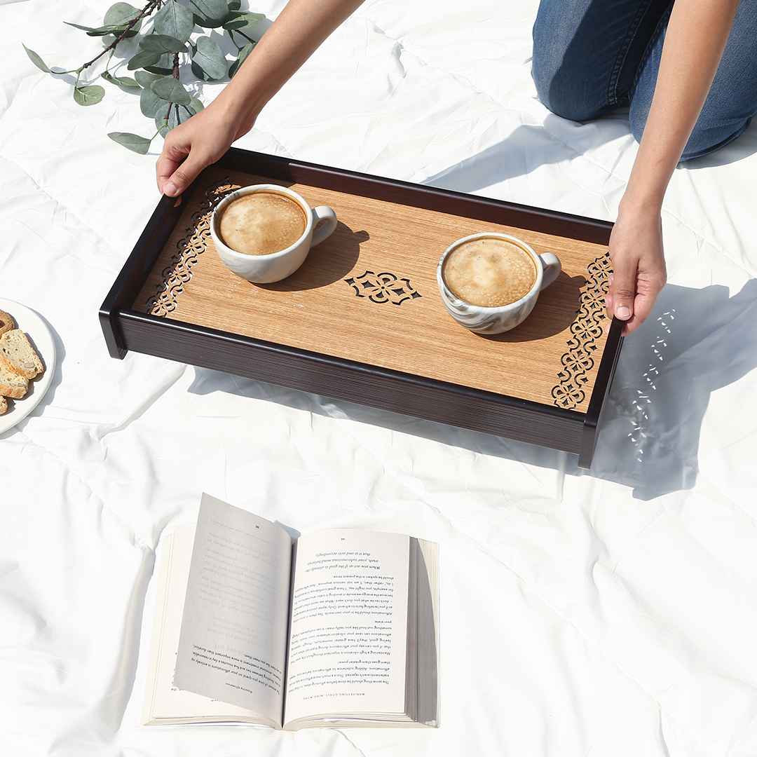 Wonderchef Casablanca Damask Reversible Tray - Medium - view 3