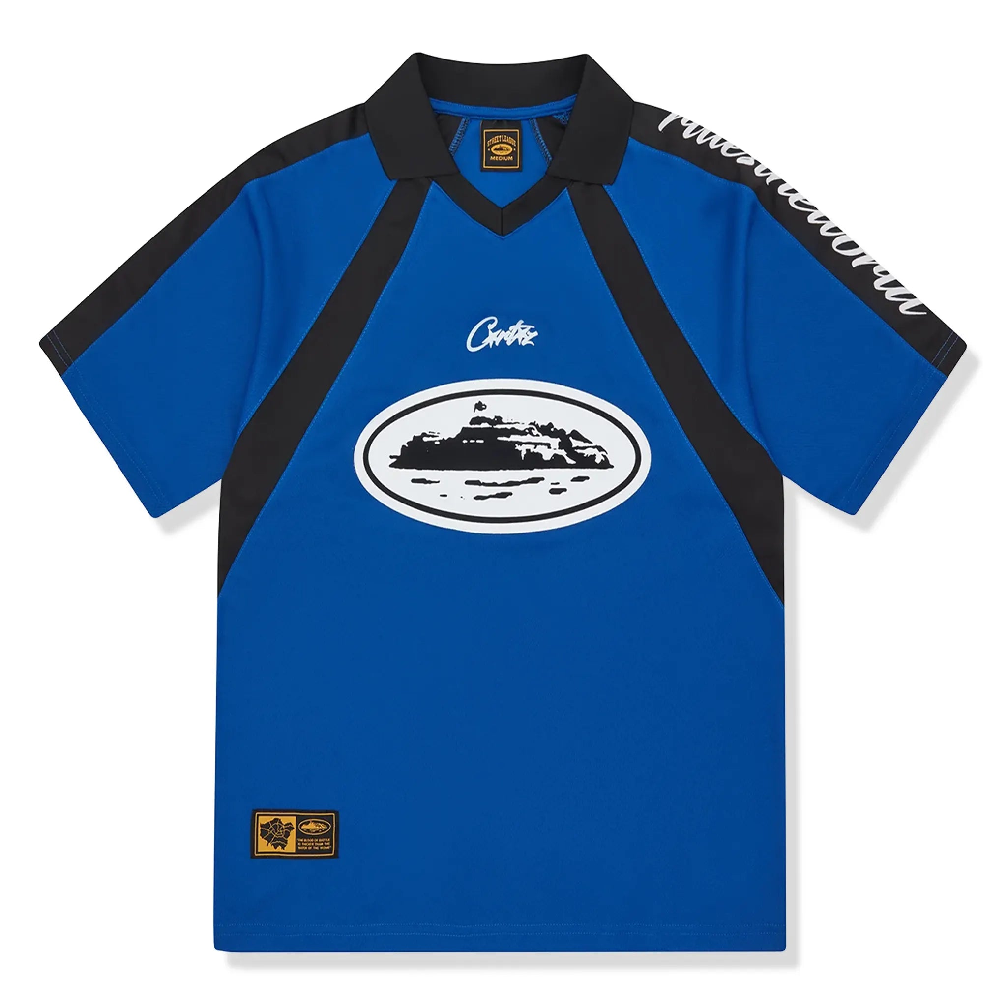 Corteiz Alcatraz Navy Football Jersey – Black