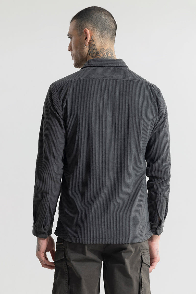 SNITCH Cozy Cord Elephant Grey Shirt - view 6