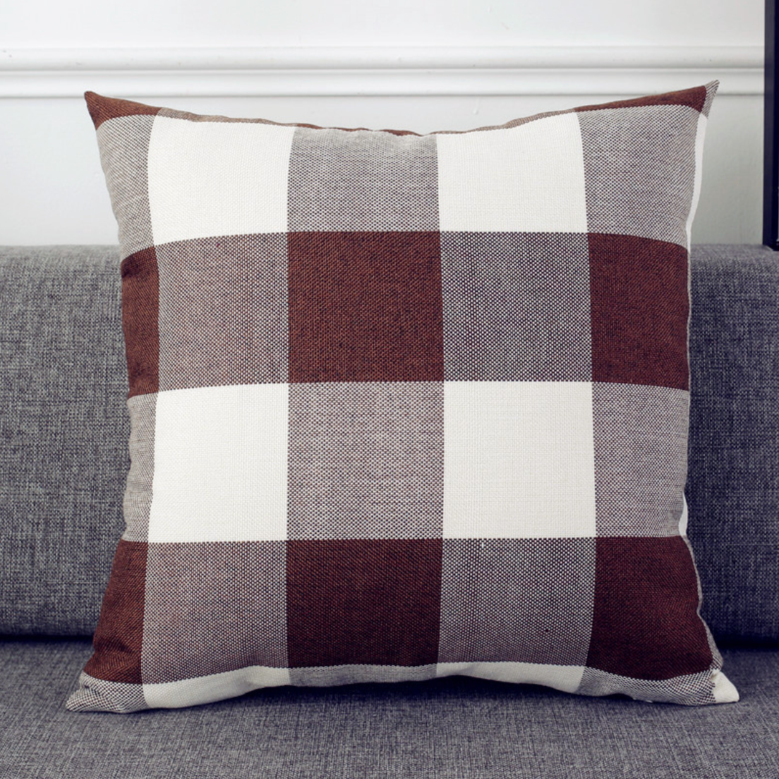 Nestasia Checked Cushion Cover Set of 2 - view 19