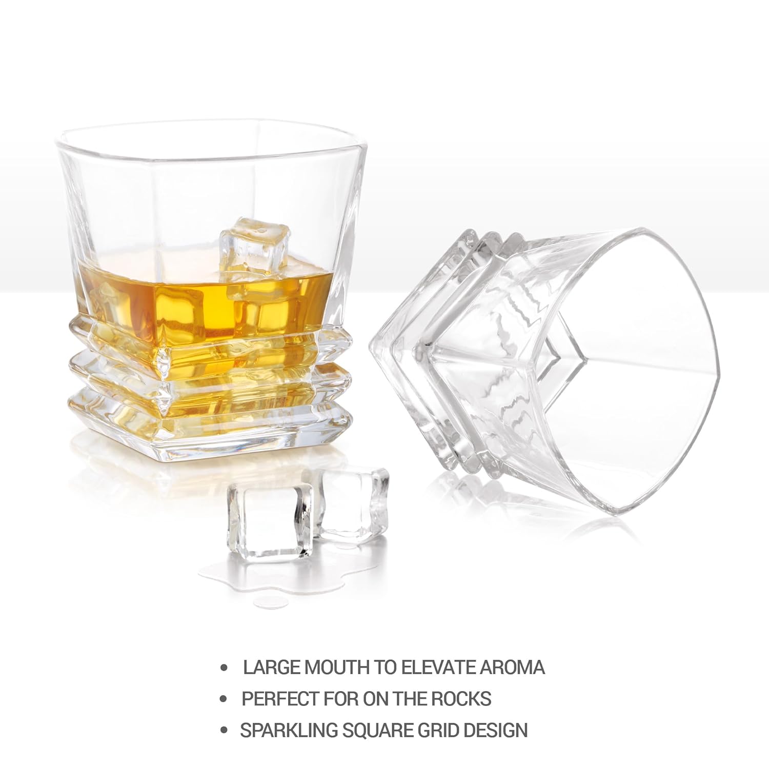 Quadra Glass Tumbler (Treo by Milton) – Transparent - view 3