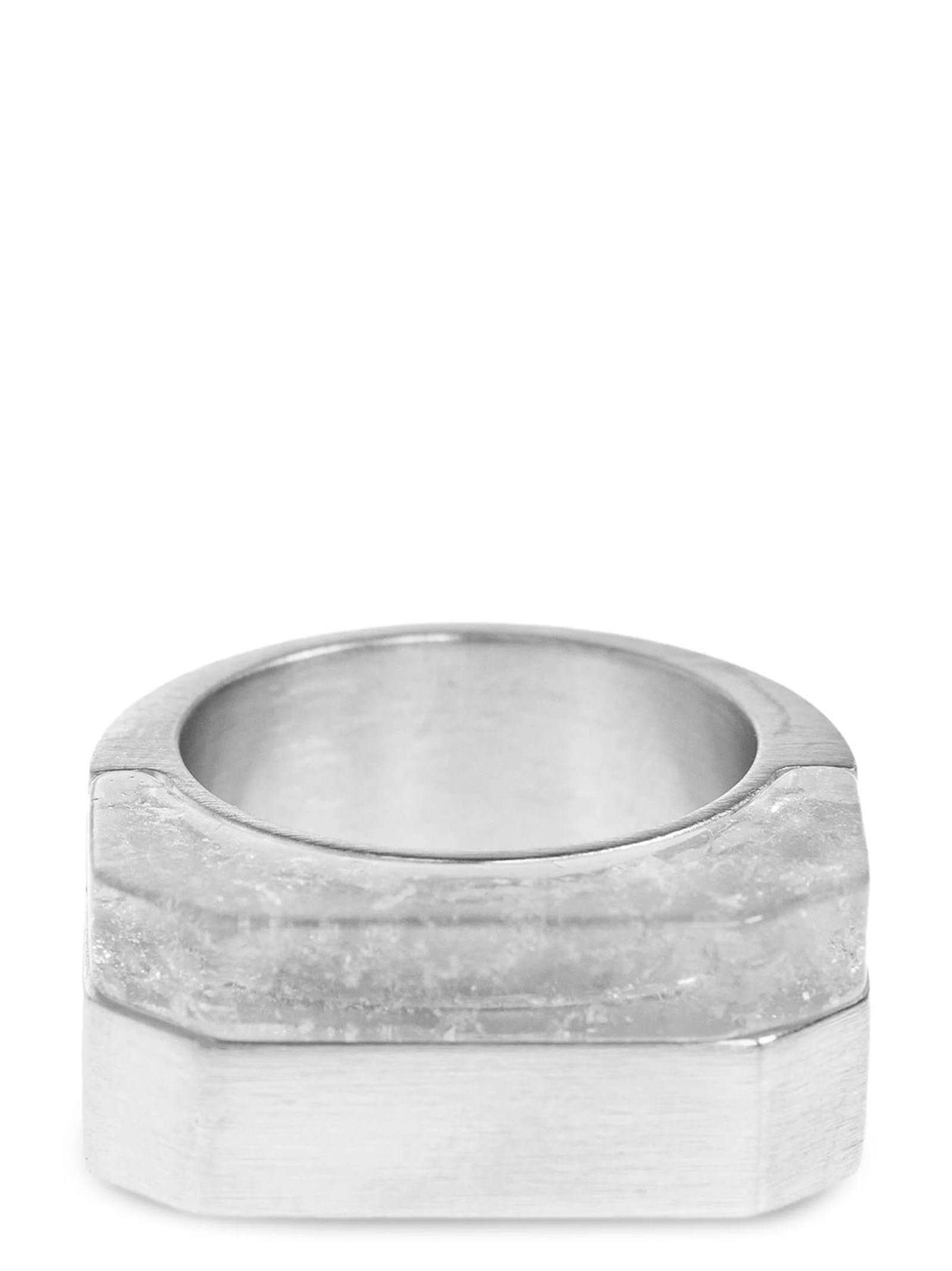 Rick Owens Double Crystal Hollywood Ring – 100% brass