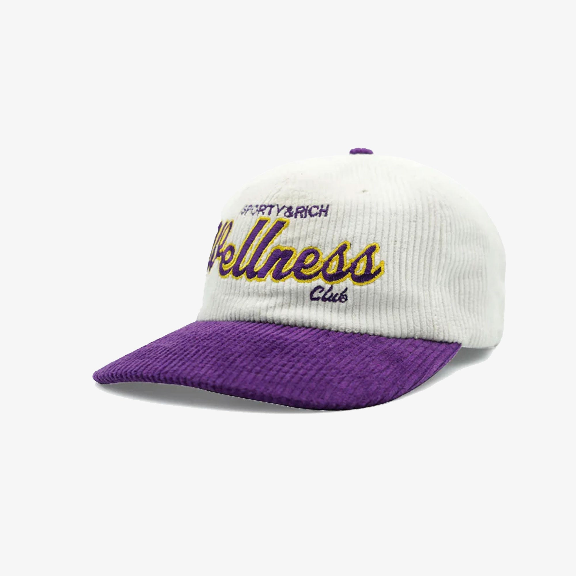 Sporty & Rich | Draft Corduroy Cap { White - view 2