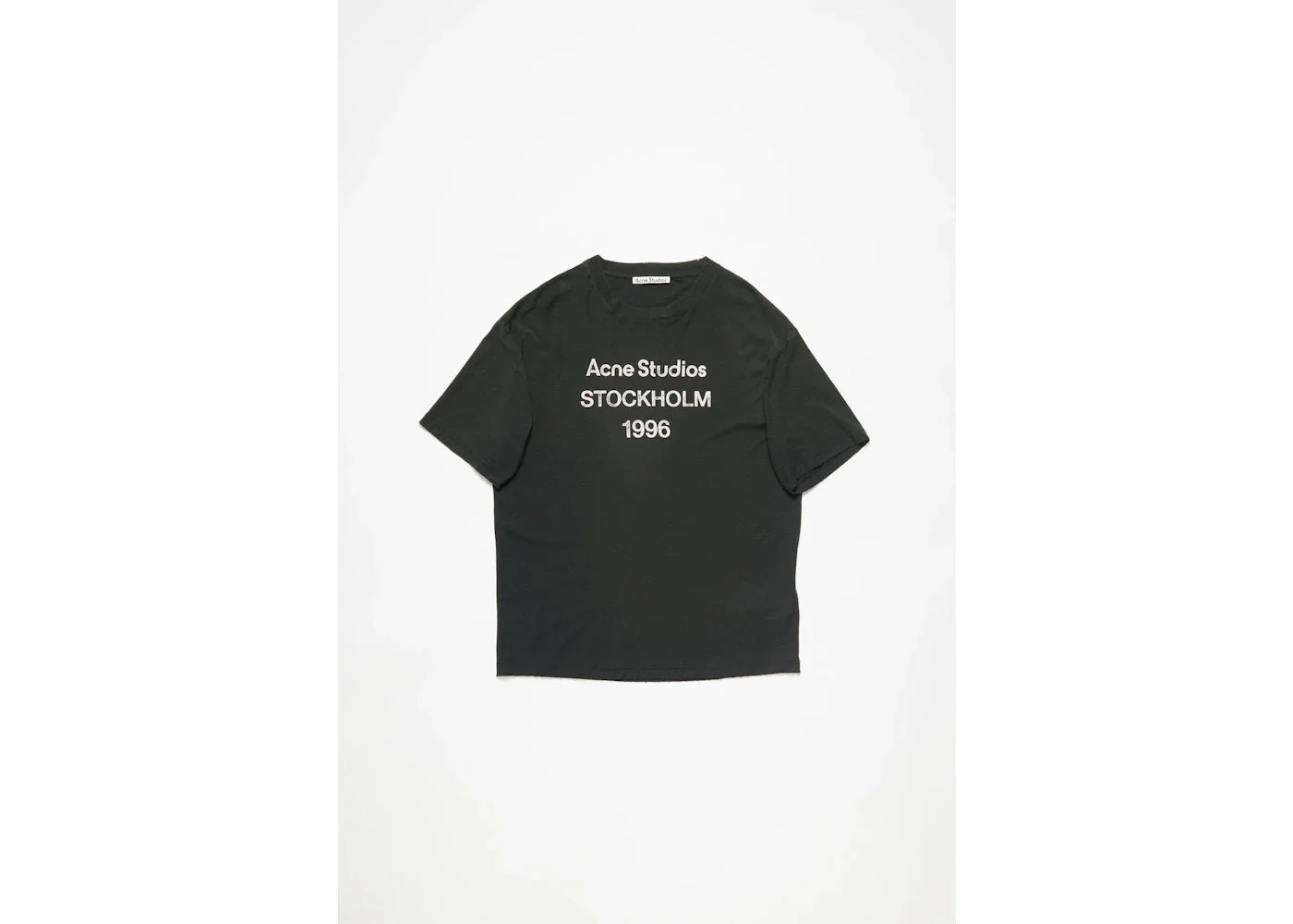Acne Studios Relaxed Fit Logo T-Shirt Faded Black