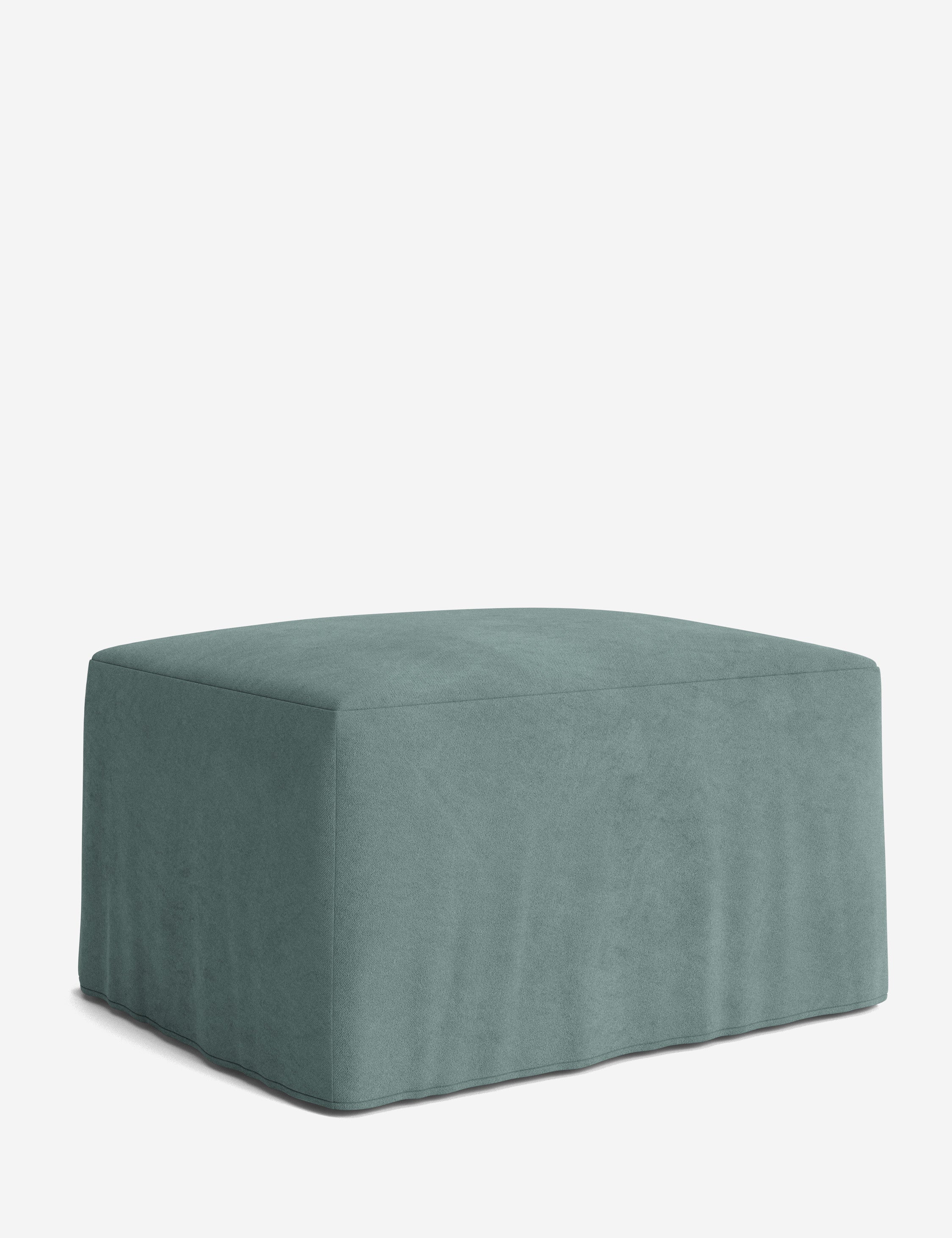 Lulu and Georgia Portola Slipcover Ottoman - view 180