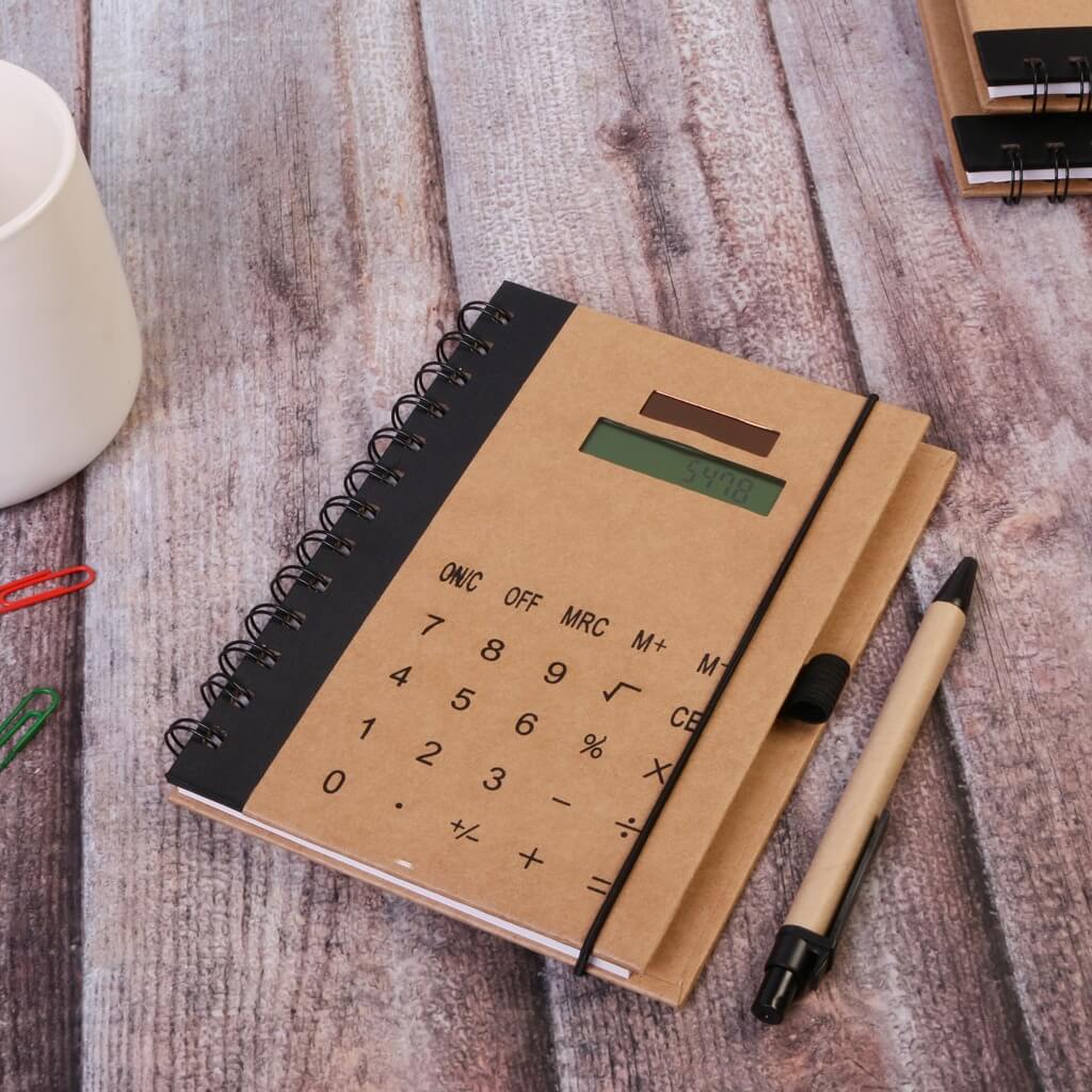 Pyrrol Notepad Diary With Solar Calculator And Pen - view 2