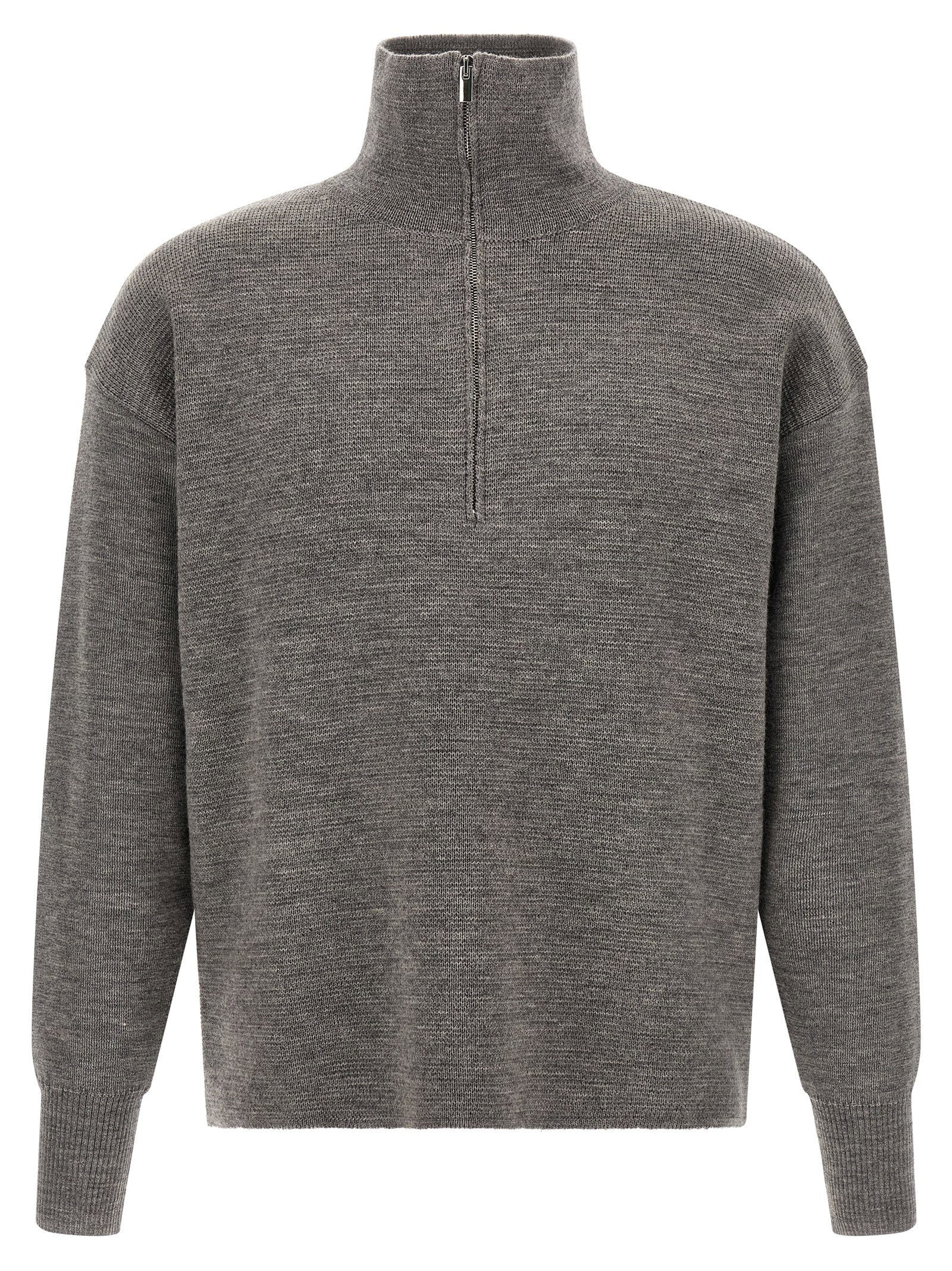 Ma'ry'ya Half-zip Sweater – 100% virgin wool