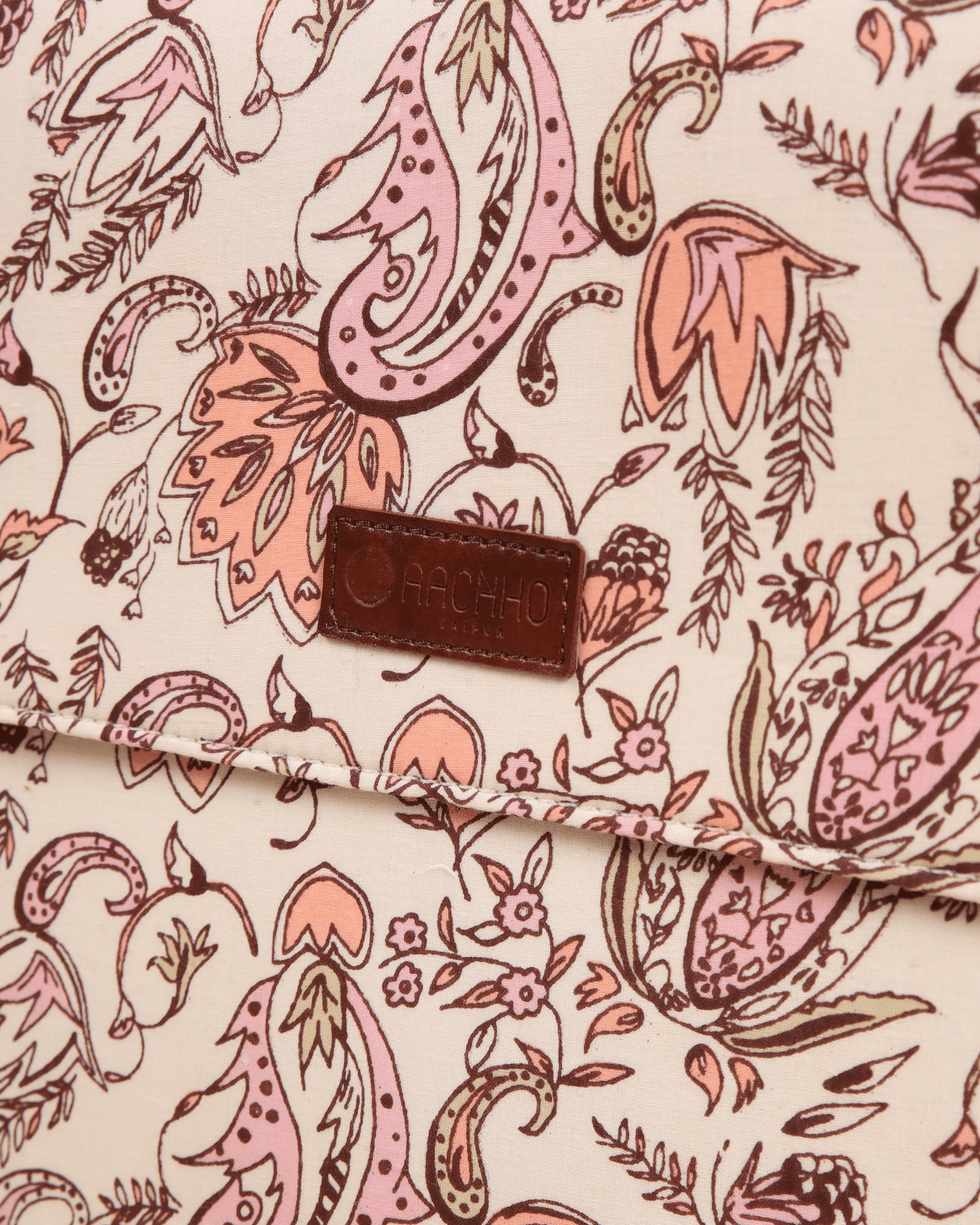 Aachho White Diamond Handblock Laptop Sleeve - view 3