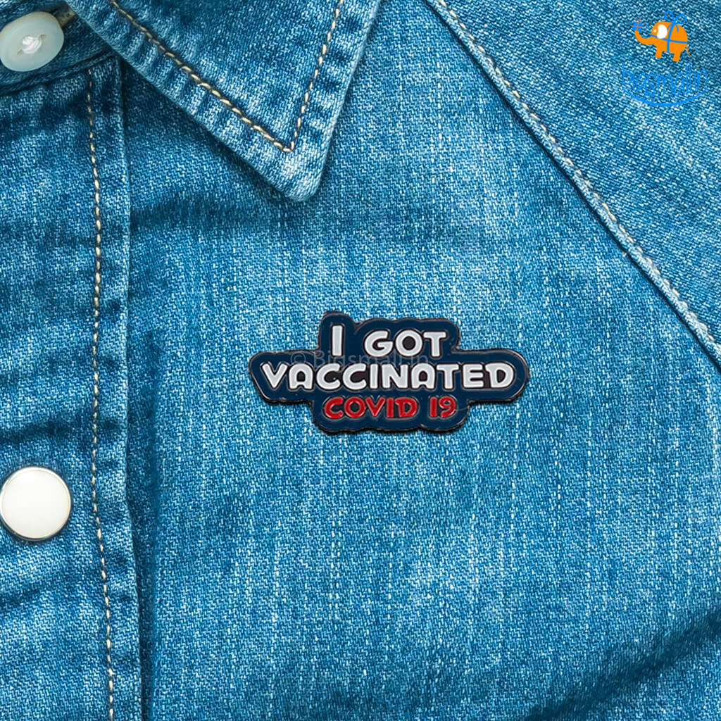 Pin it up I Got Vaccinated Lapel Pin
