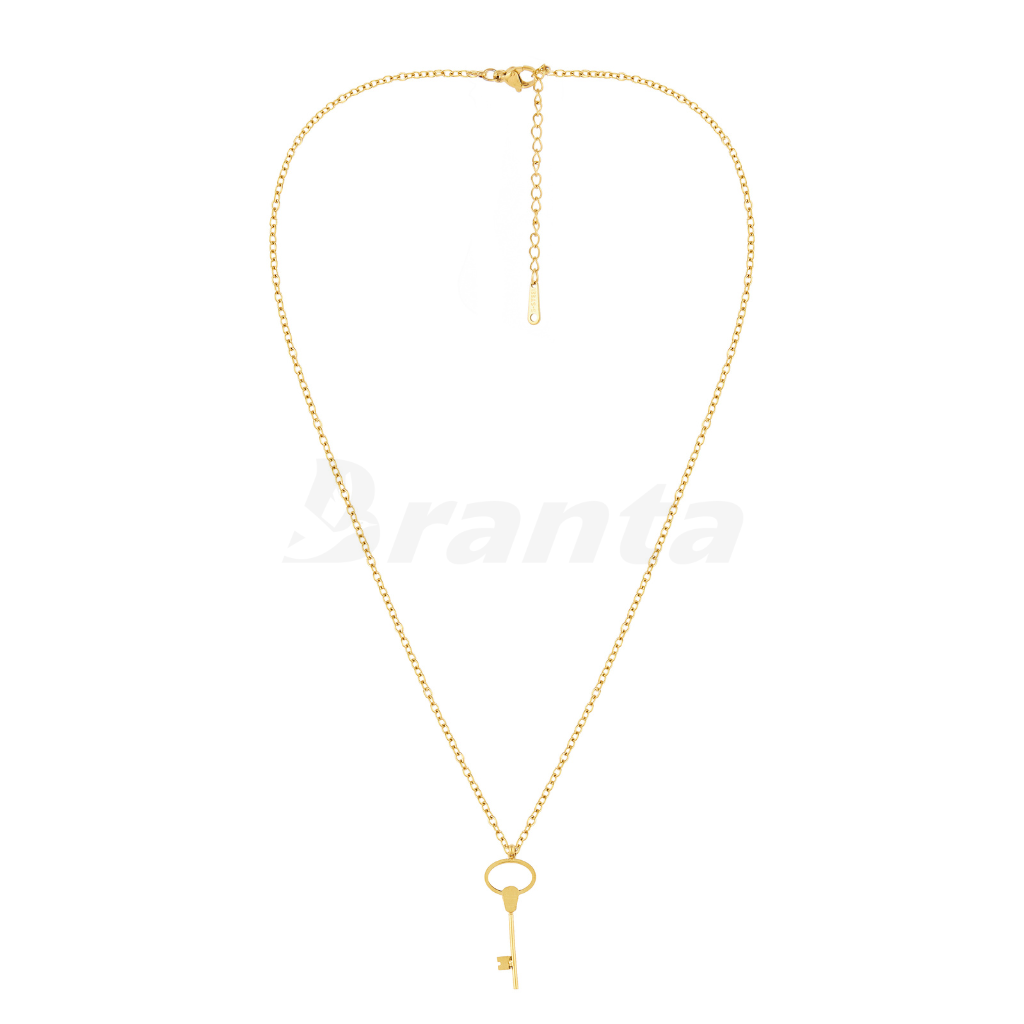 Branta Gold Key Charm Necklace - view 4