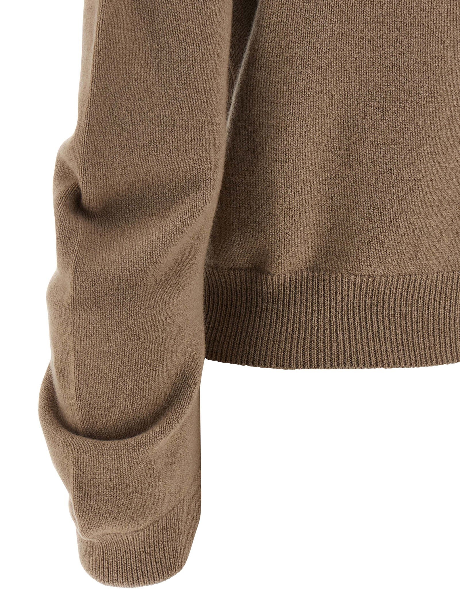 Nude Curved Sleeve Sweater – 100% virgin wool - view 4