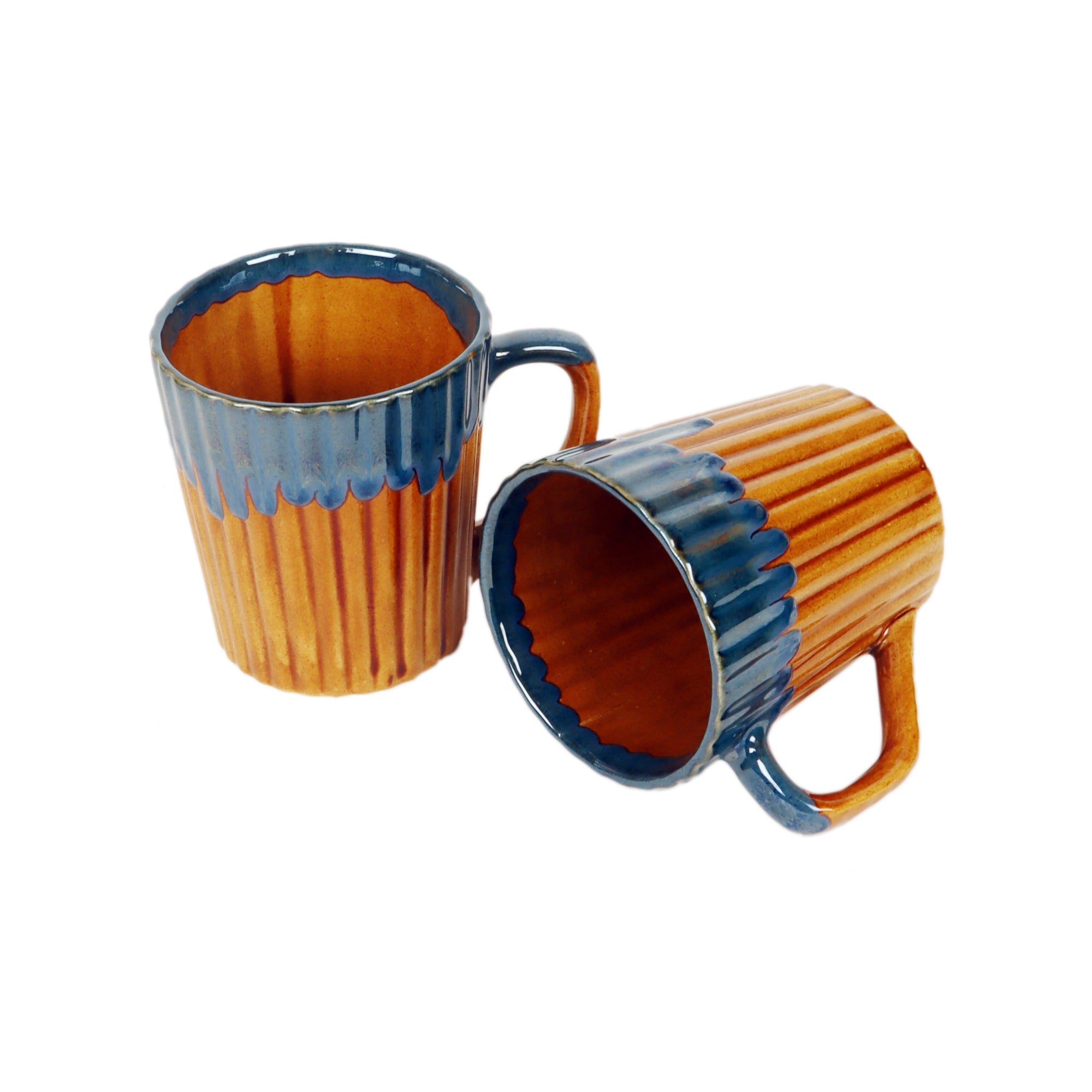 ART CREATIONS BY SUMAN SONTHALIA Brown - Rustic Mugs Set of 2 - view 2
