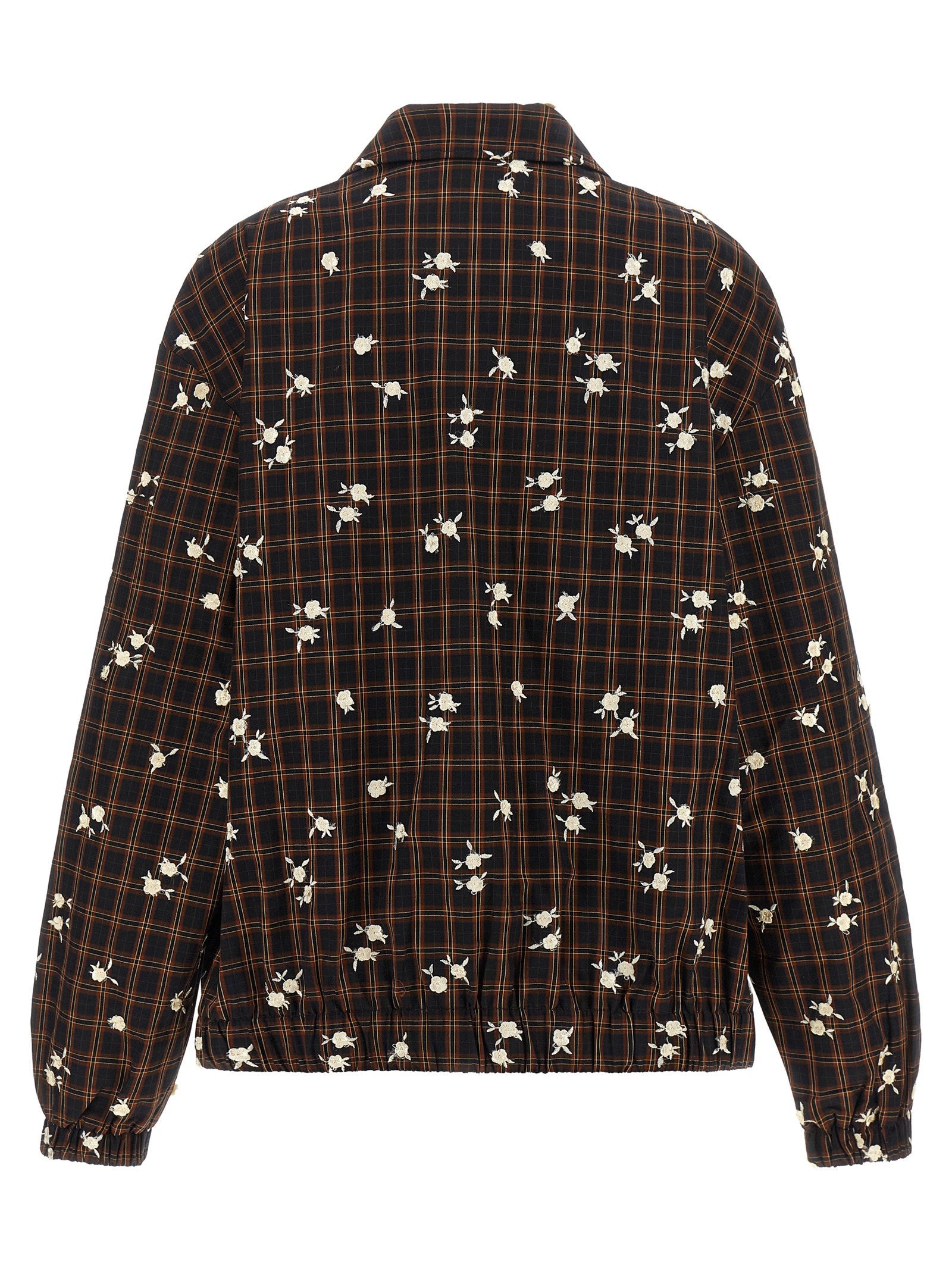 Ganni Check Flower Bomber Jacket – 100% organic cotton - view 2
