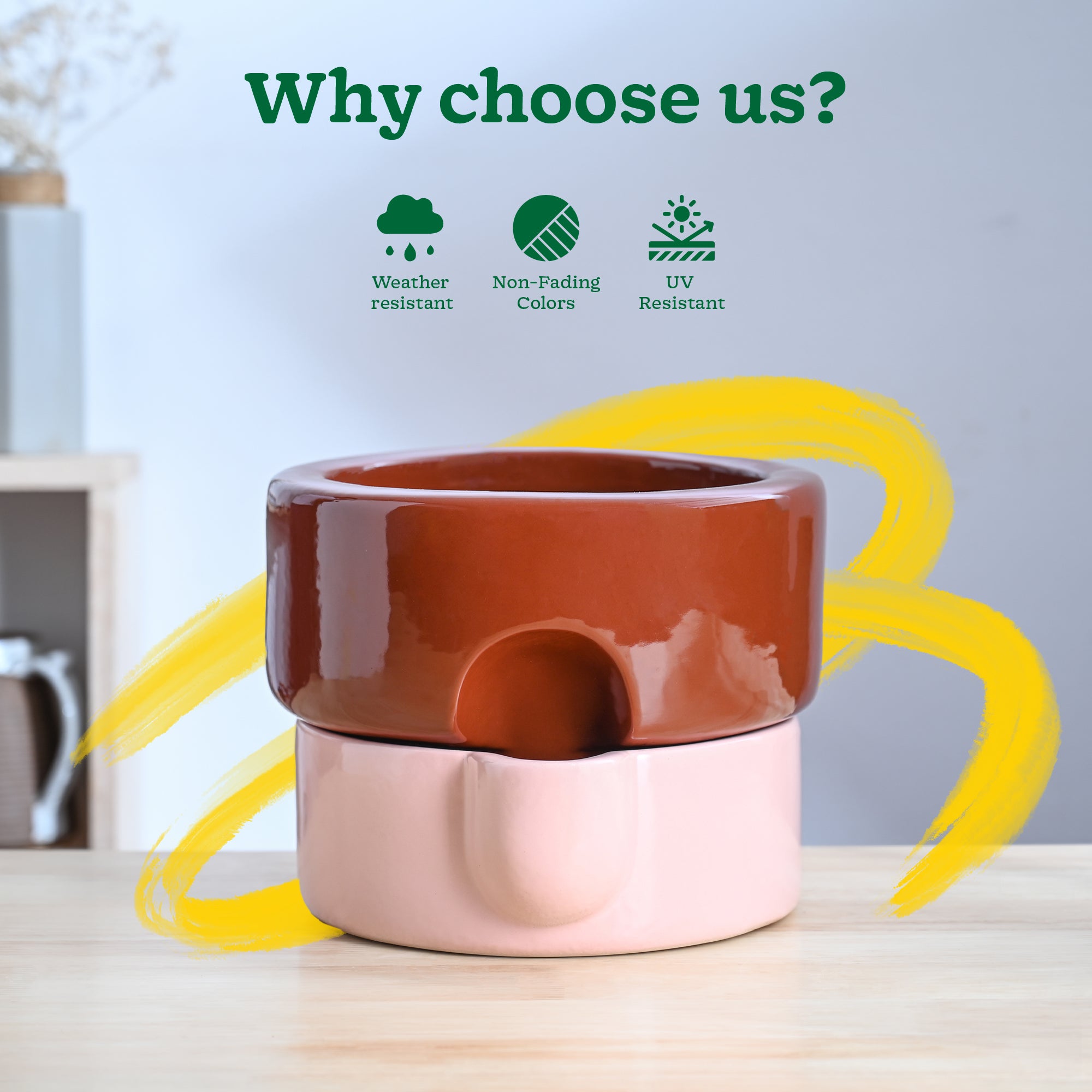 Ugaoo Flower Sunflower Ceramic Planter - view 6