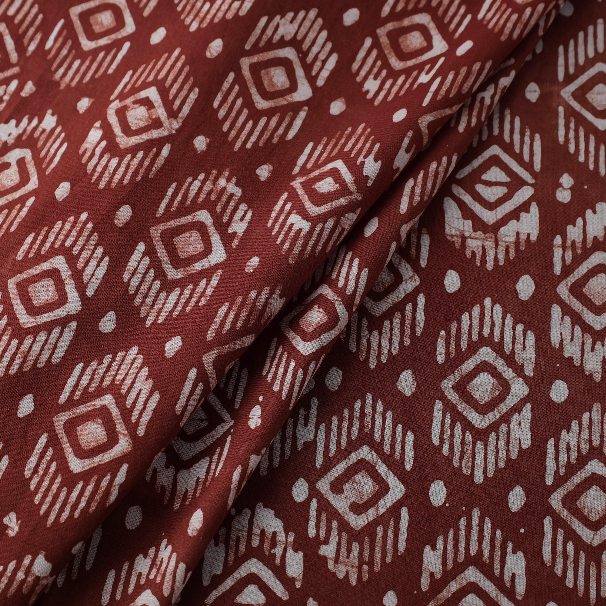 BATIK BY MD. SHARIFF Brown - Hand Printed Cotton Batik Fabric 19 - view 2