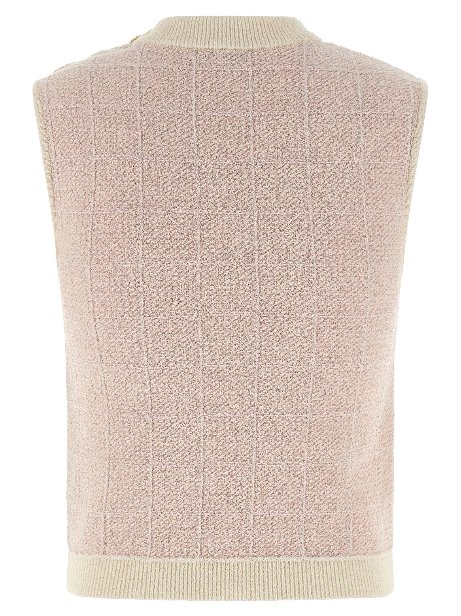 Balmain Testa Di Leone Tweed Vest - view 2