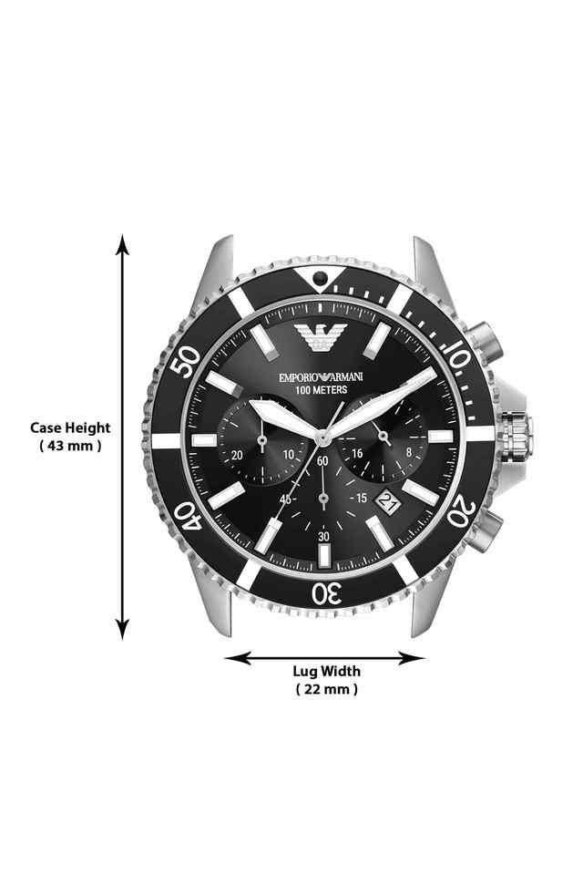 Emporio Armani Diver Black Dial Men 43mm - view 2