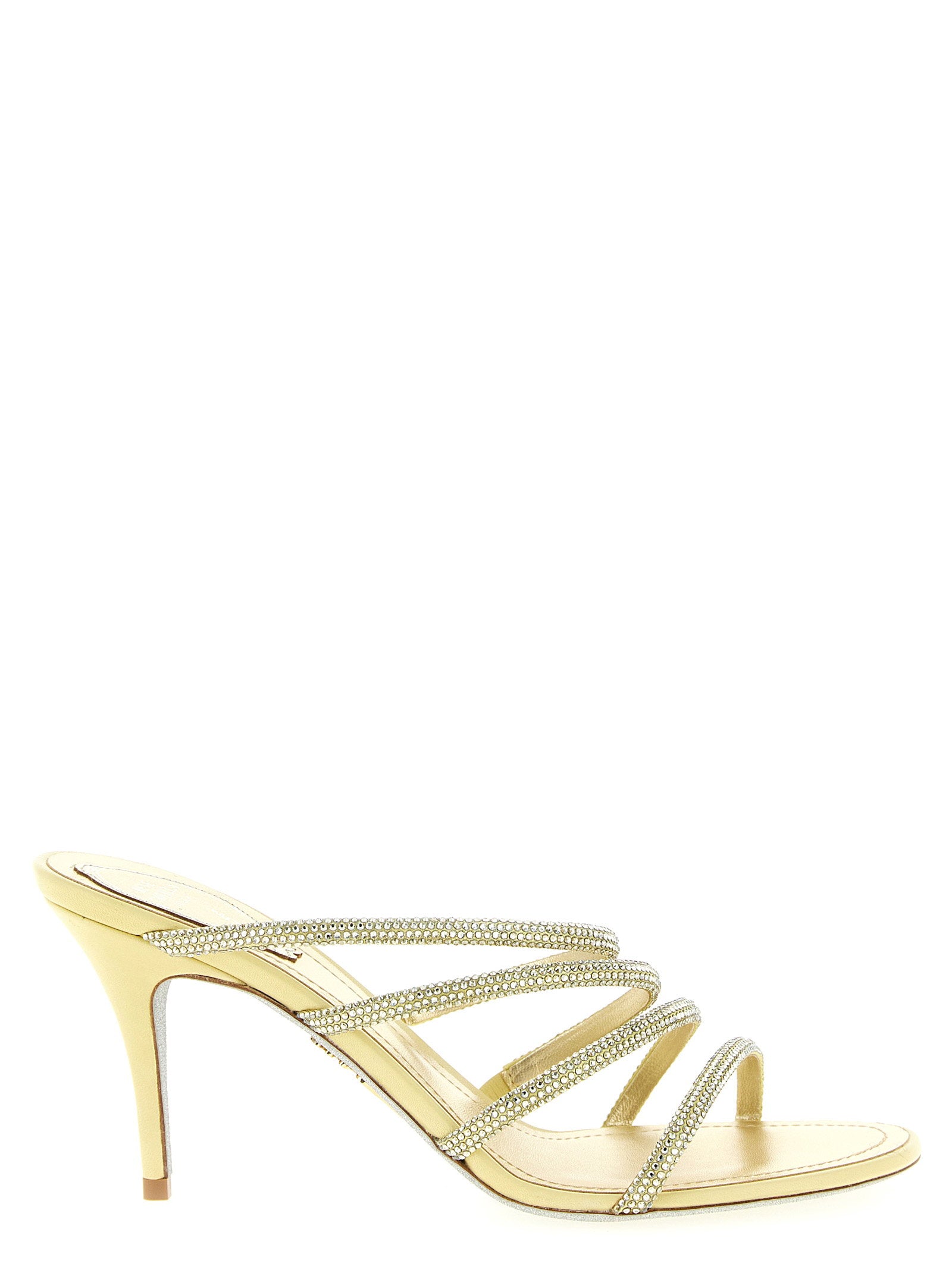 René Caovilla Erin Sandals – 68% viscose, 32% silk
