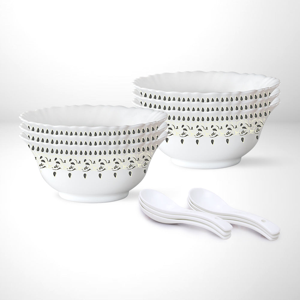 My Borosil Larah by Borosil Ora Gold Soup Bowl w Spoon