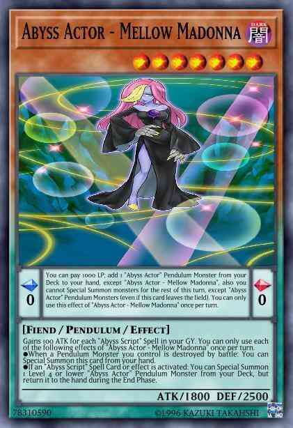 Yu-Gi-Oh! Abyss Actor - Mellow Madonna - LED3-EN045 - Super Rare - 1st Edition
