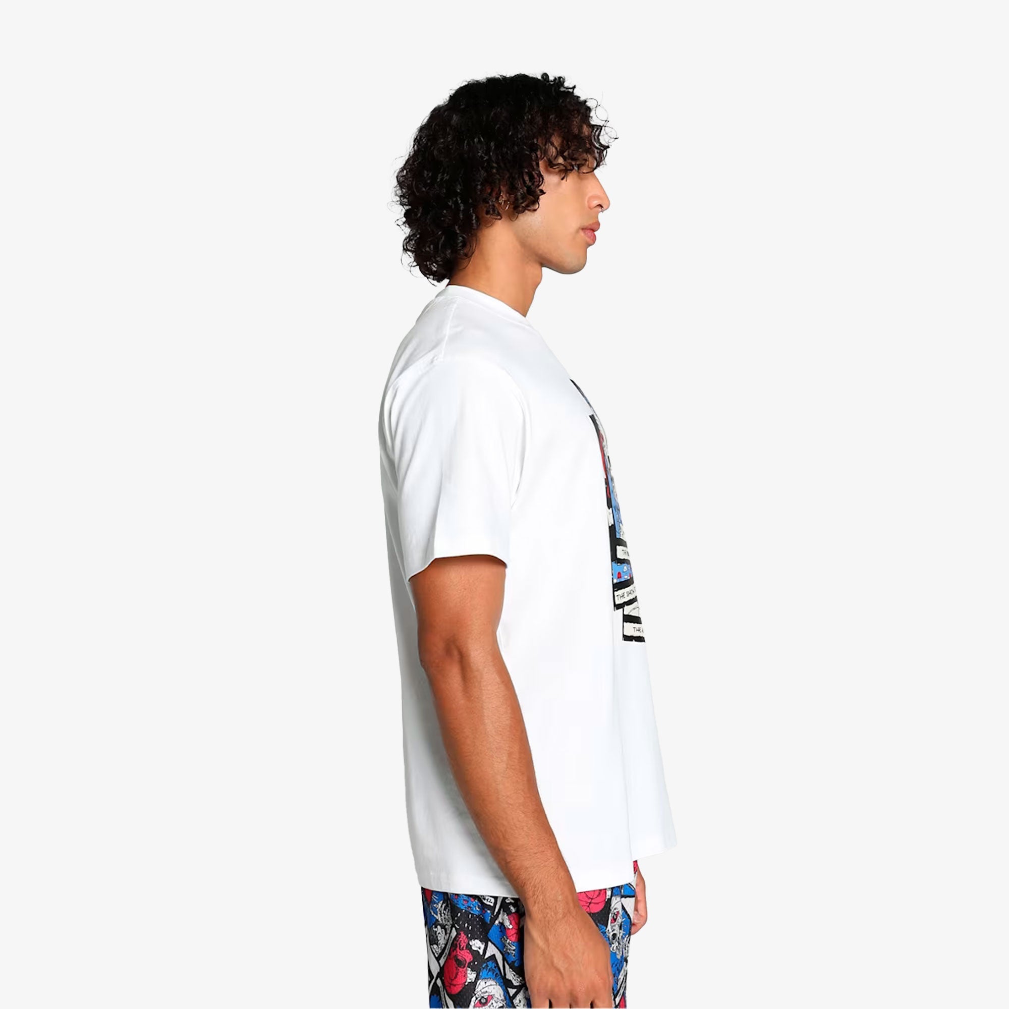 Puma | HOOPS DECK BASKETBALL T-SHIRT { WHITE - view 3