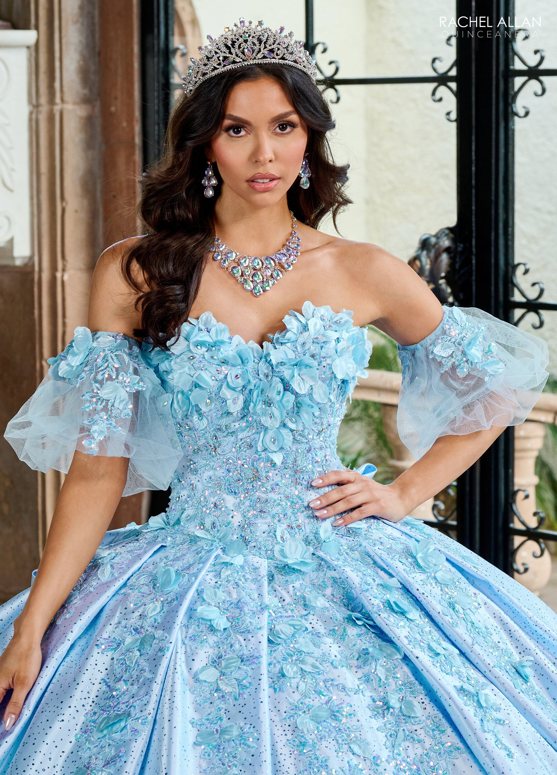 Mary's Bridal 3D Floral Sweetheart Quinceanera Dress by Rachel Allan RQ1157 - view 8