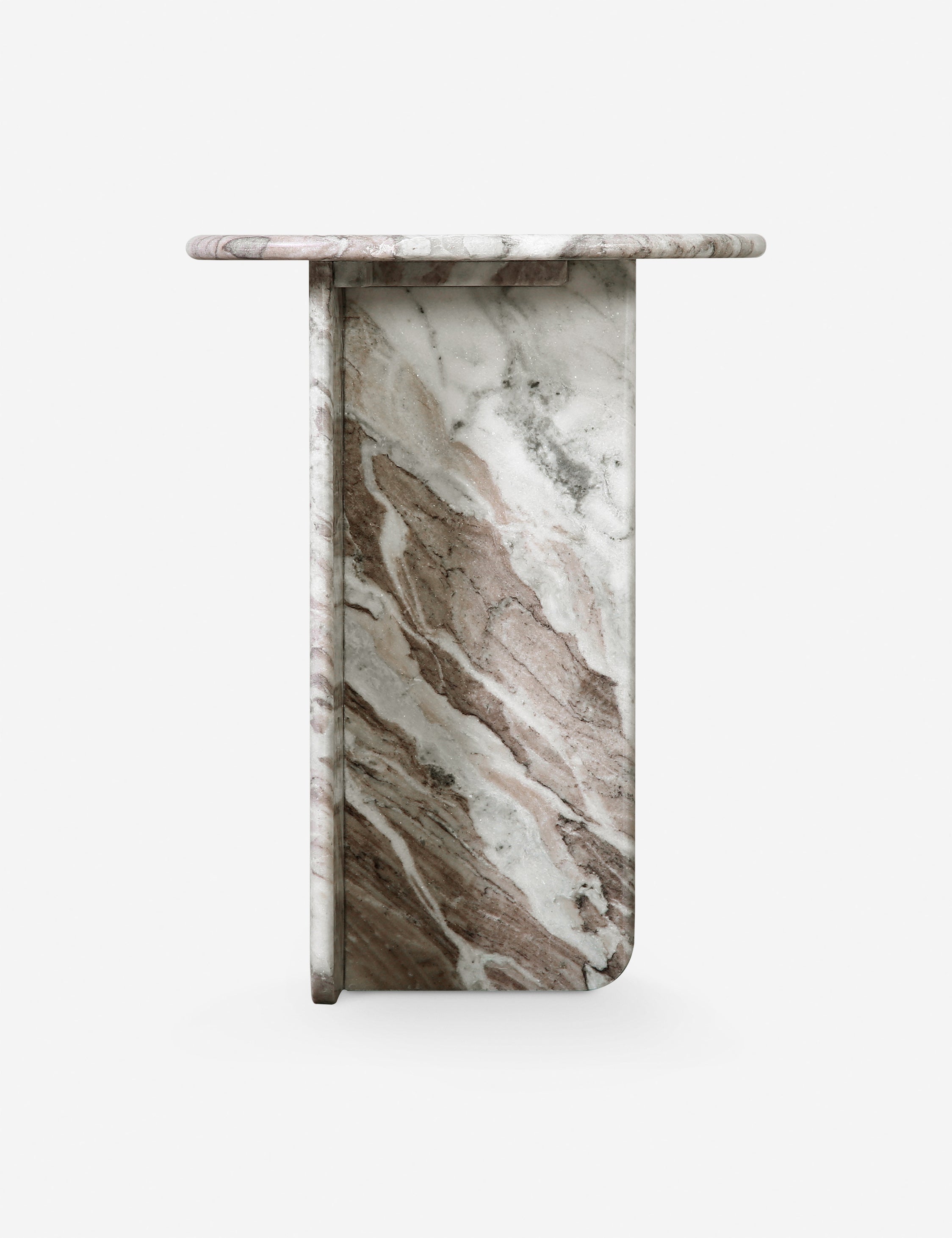 Lulu and Georgia Pereda Side Table – Brown Marble