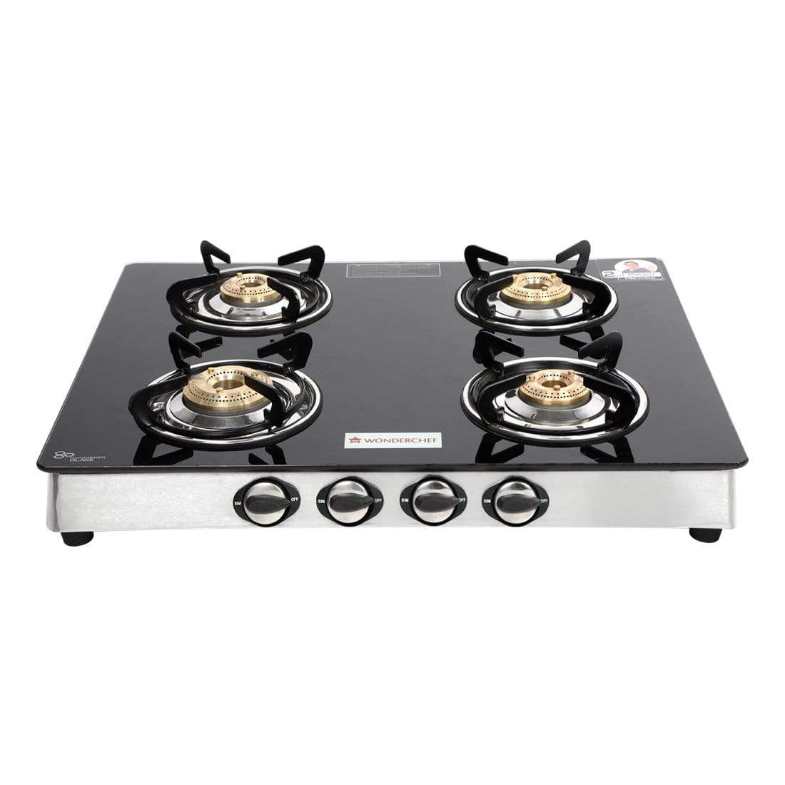 Wonderchef Zest 4 Burner Glass Cooktop - view 13