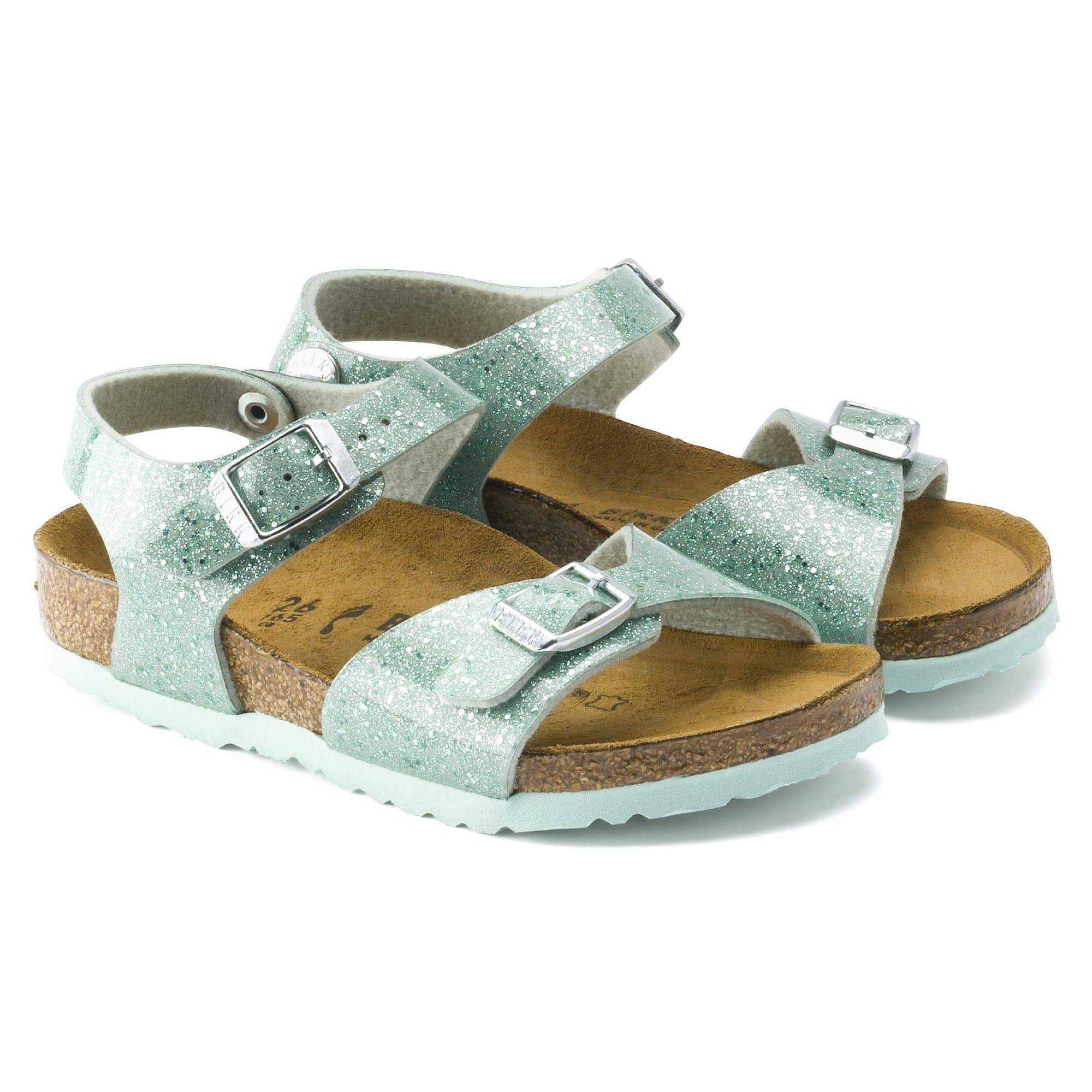 Birkenstock Rio Kids Birko-Flor – Green Green/Cosmic Sparkle Mineral - view 3
