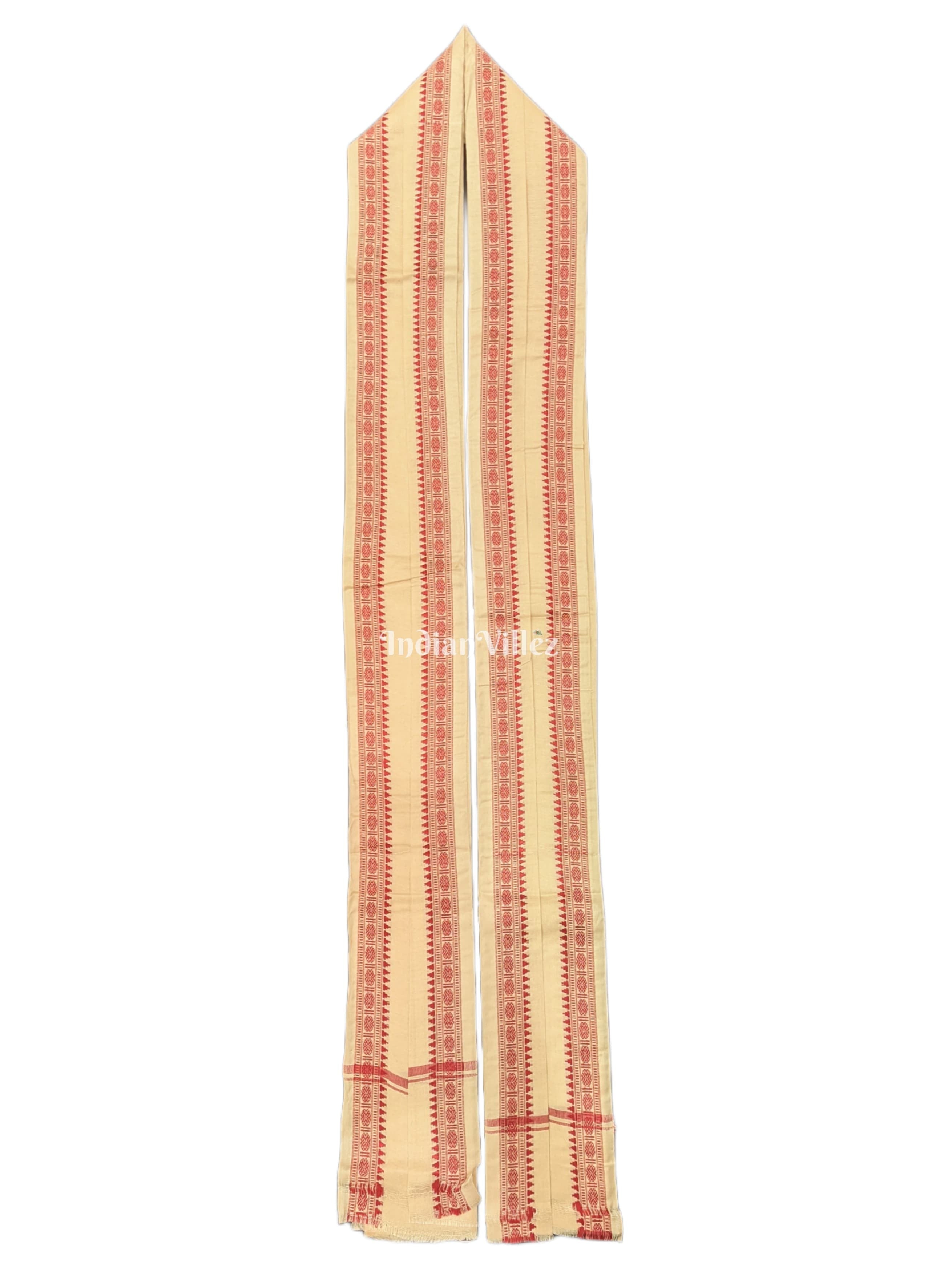 IndianVillèz Premium Handwoven Cotton Uttariya for Men - view 2