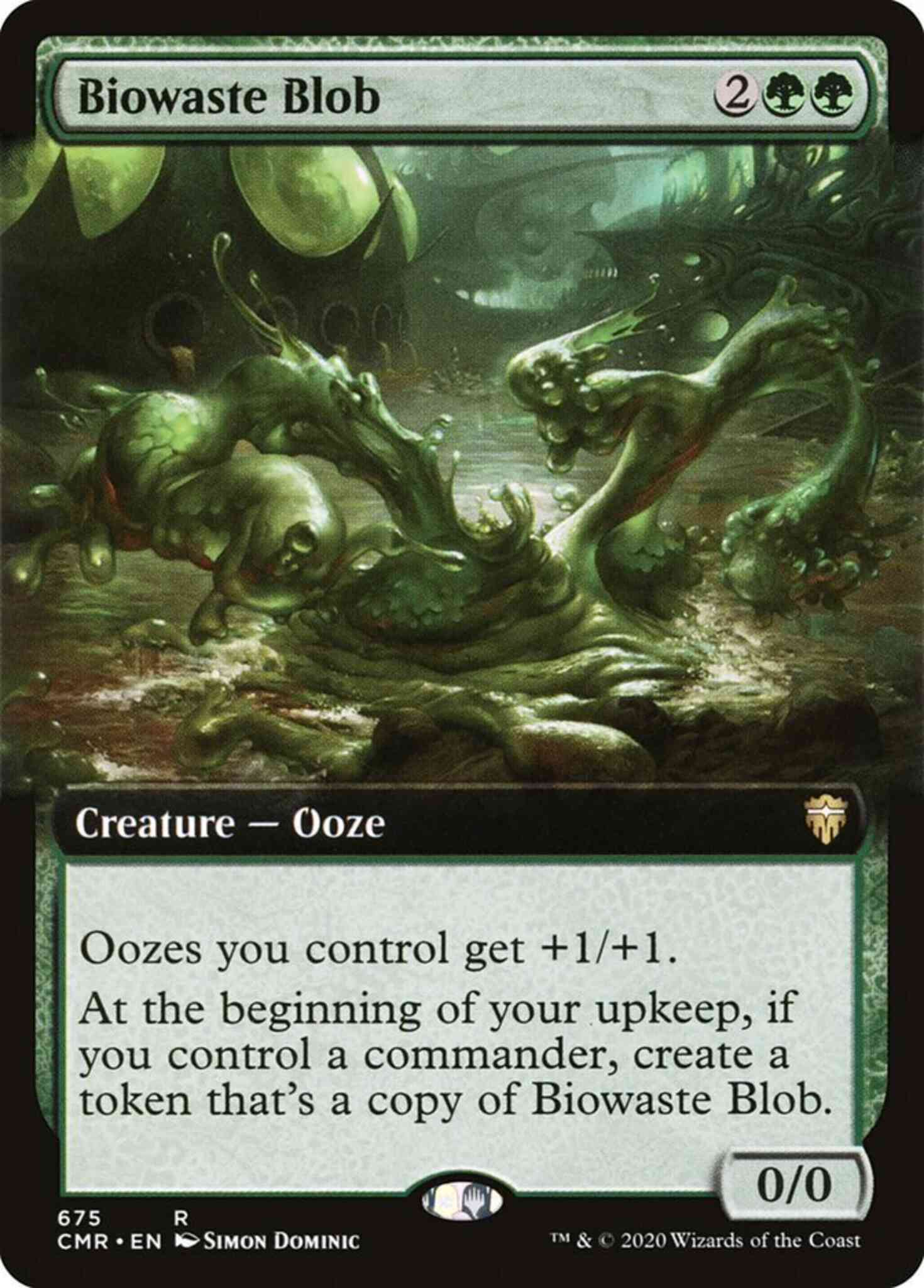 Biowaste blob 675 – Magic Biowaste Blob [675] [Extended Art] [Commander Legends] [Non-Foil]