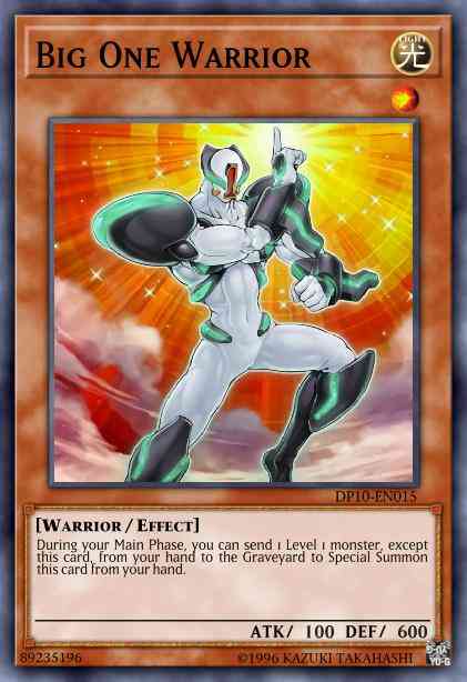 Yu-Gi-Oh! Big One Warrior - DP10-EN015 - Super Rare - Unlimited