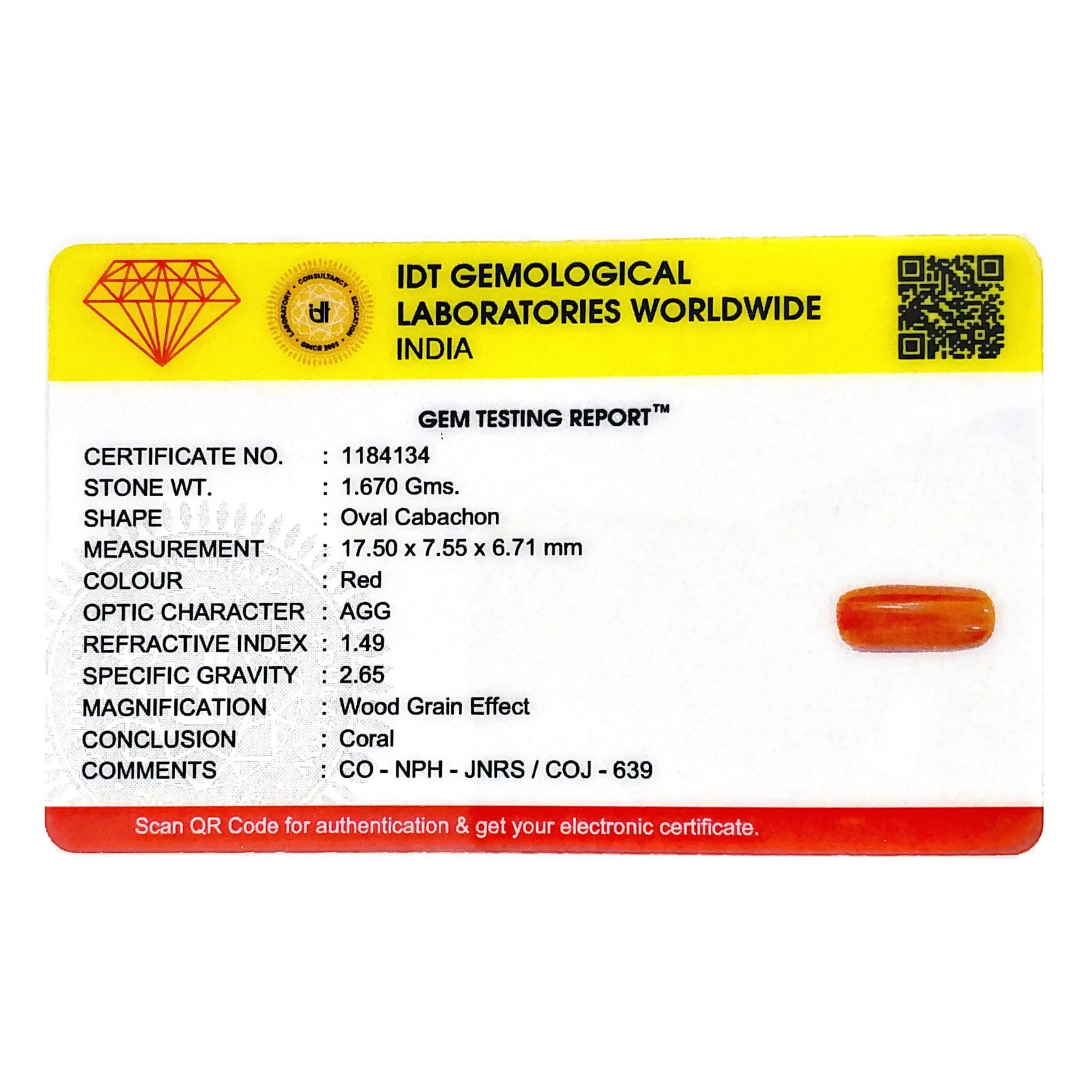 Pramogh Red Coral - 8.35 Carat - view 4