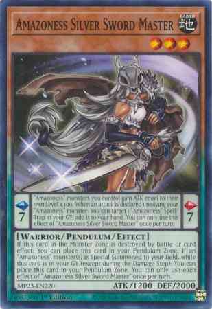 Yu-Gi-Oh! Amazoness Silver Sword Master - MP23-EN220 - Common - 1st Edition